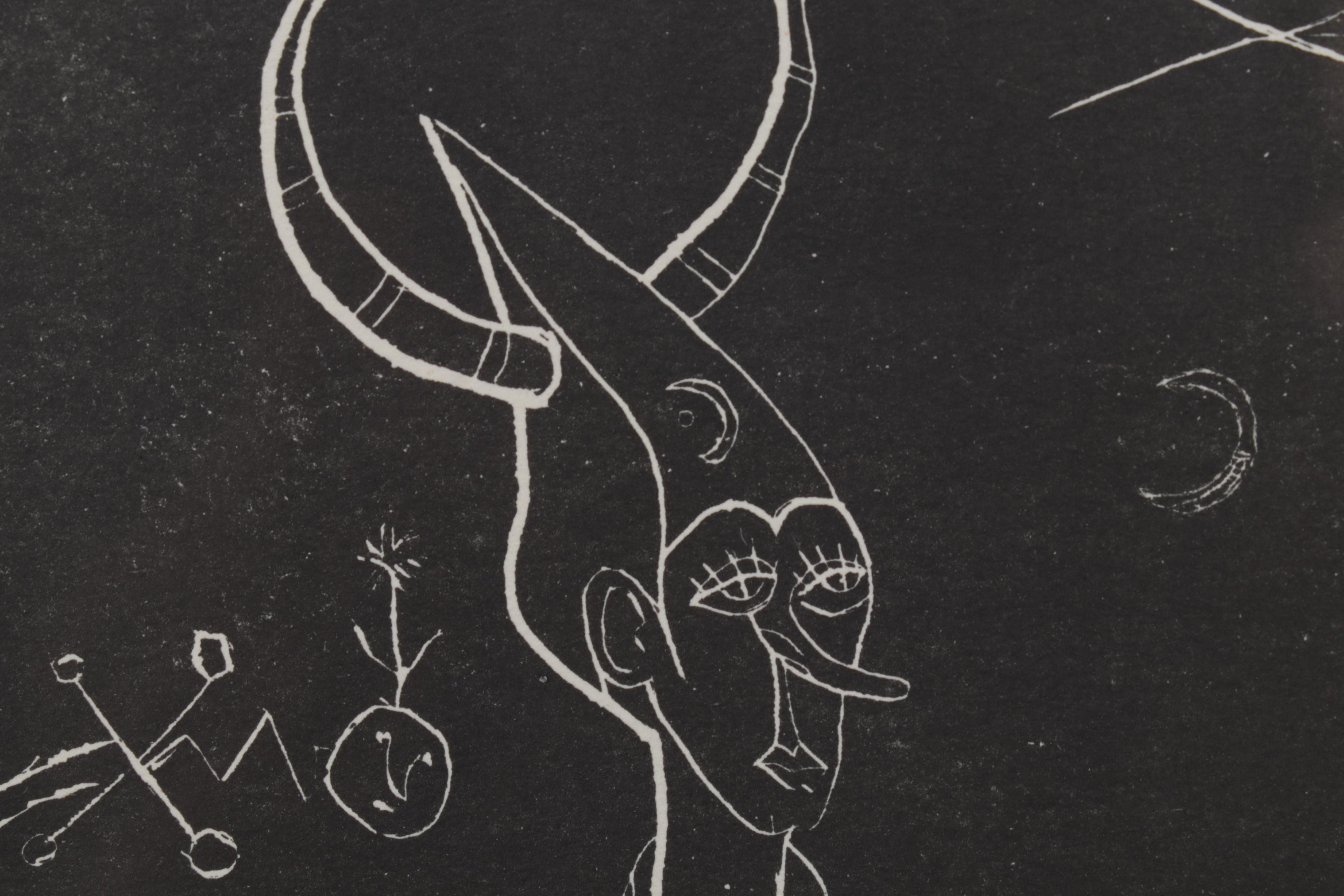 Joan Ponç Lithograph From "Deu Litografies," 1949