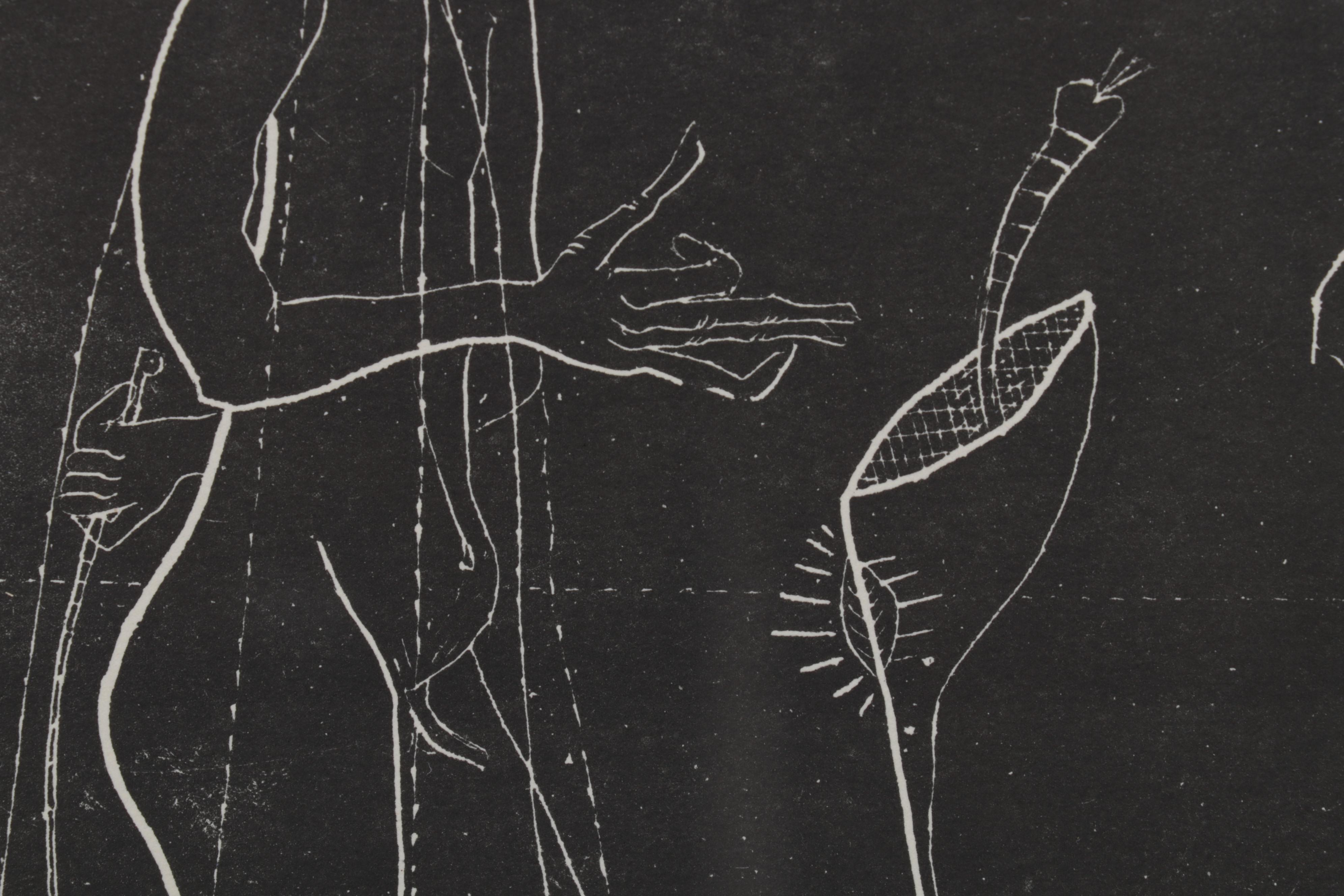 Joan Ponç Lithograph From "Deu Litografies," 1949