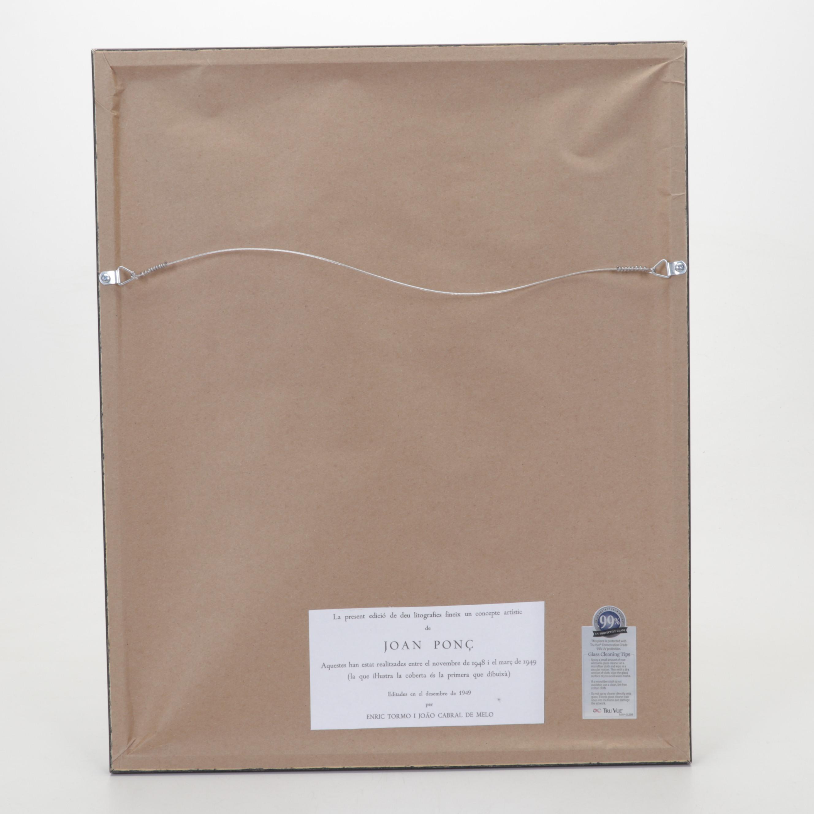 Joan Ponç Lithograph From "Deu Litografies," 1949