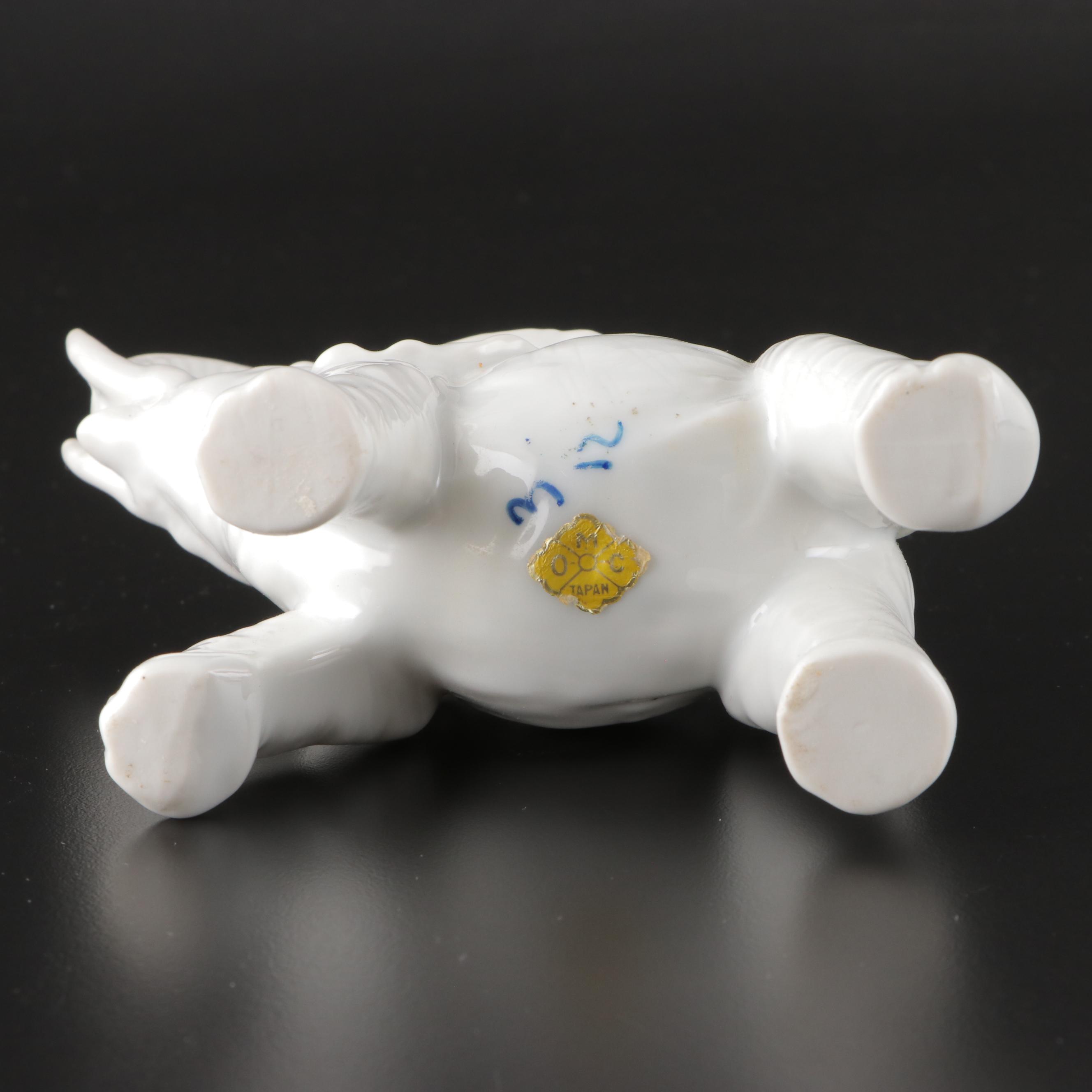 Homco with Other Ceramic Elephant Figurines