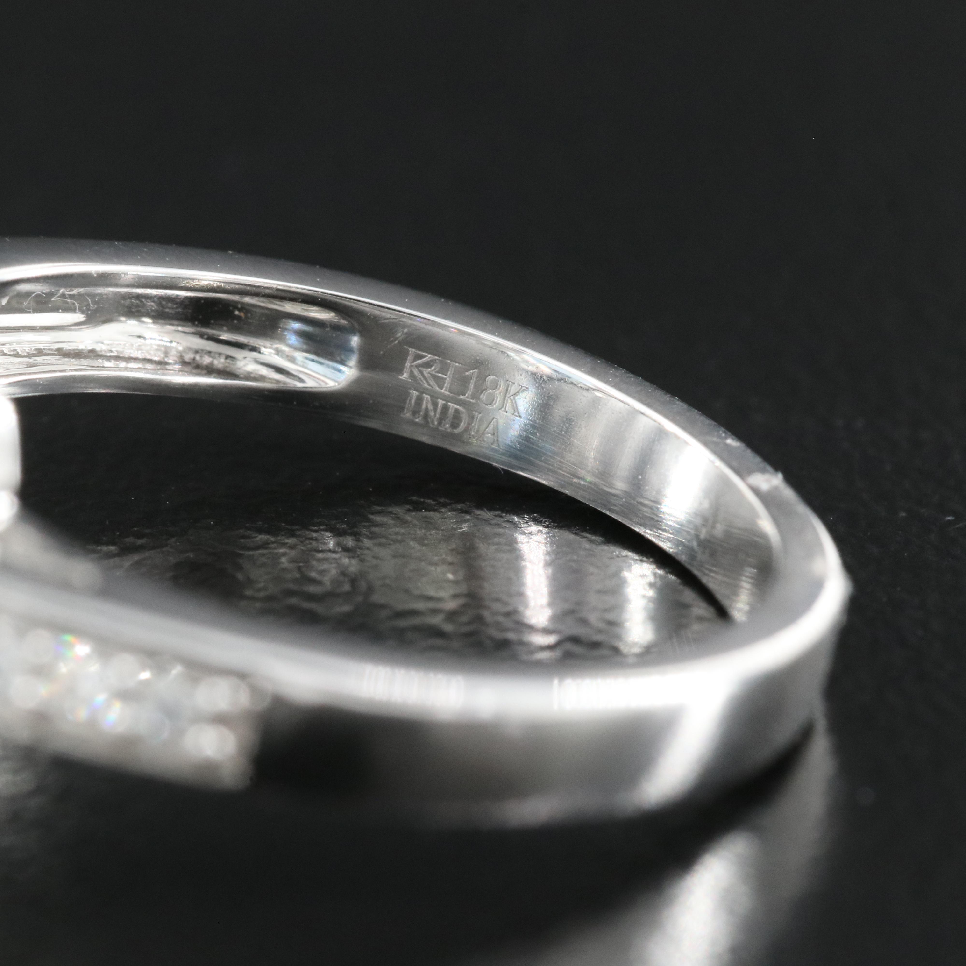 18K 2.40 CT Aquamarine and Diamond Ring