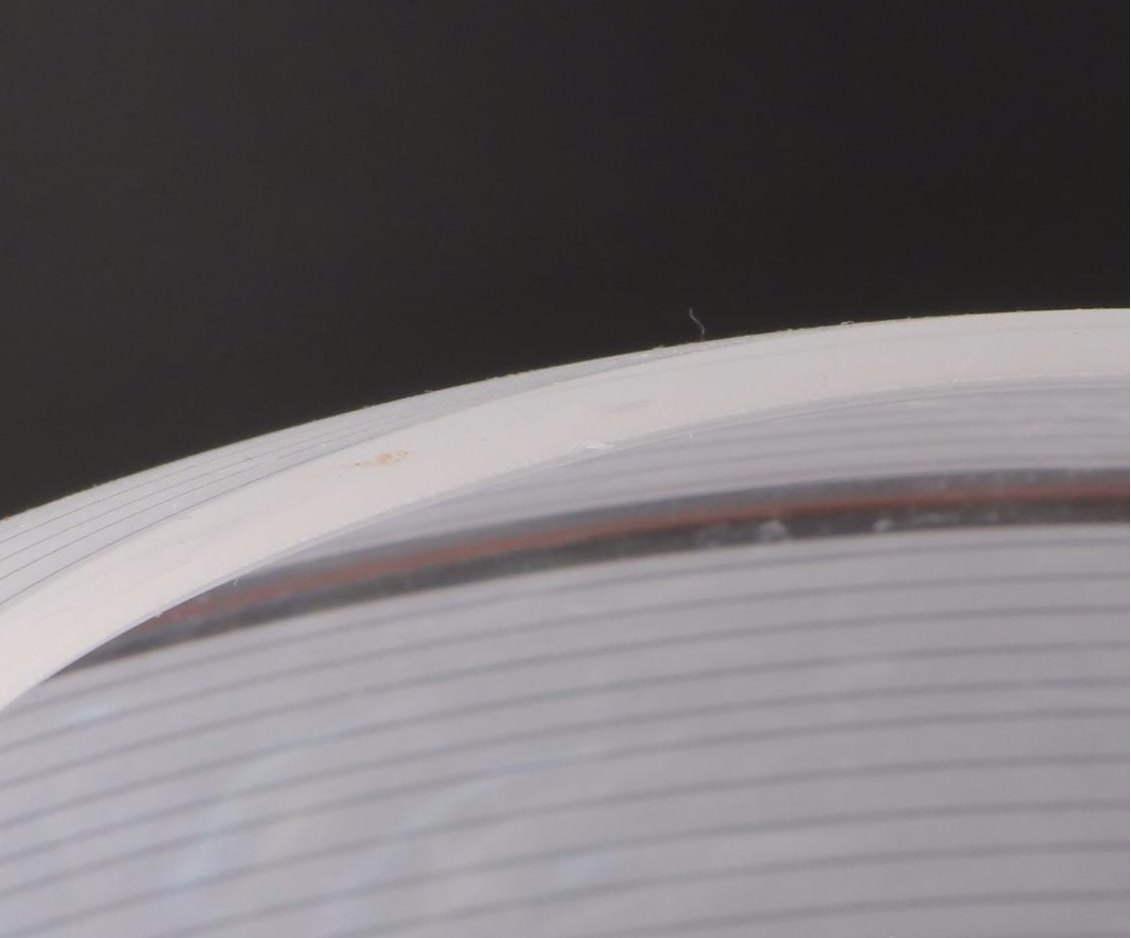 Frosted and Iridescent Glass Rose Bowl