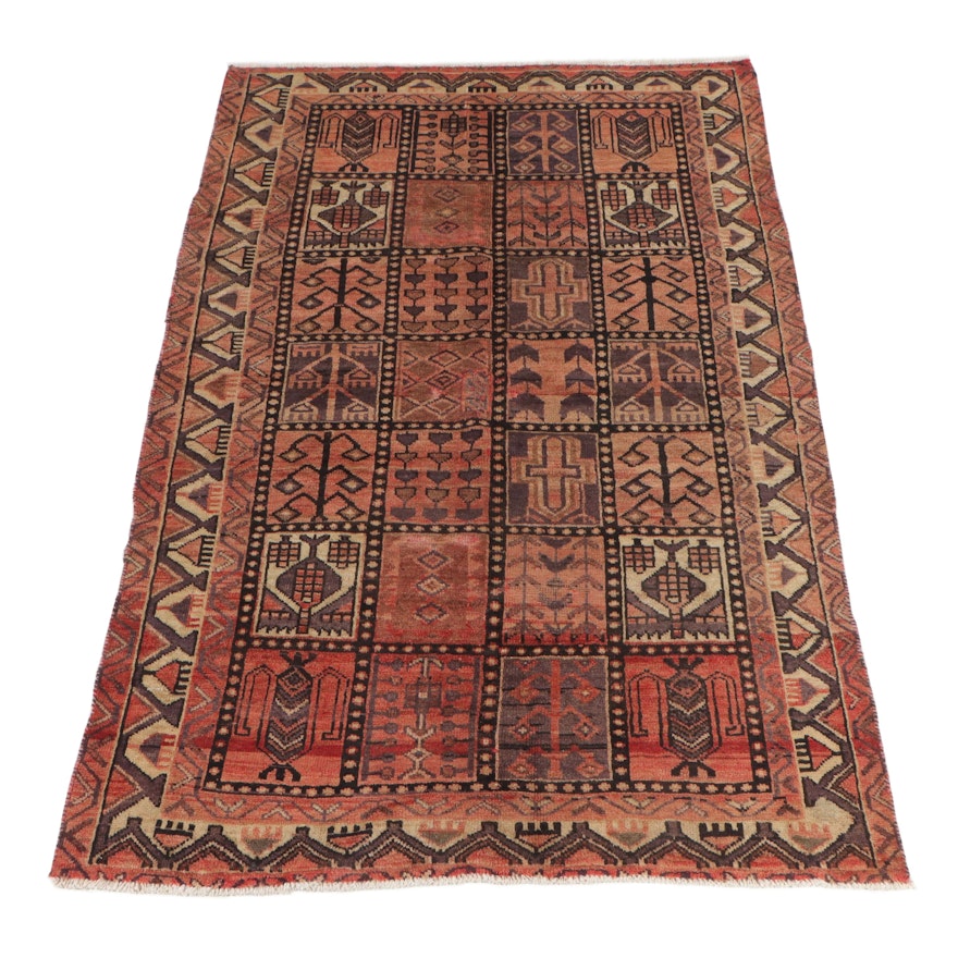 4'11 x 7'7 Hand-Knotted Persian Bakhtiari Area Rug