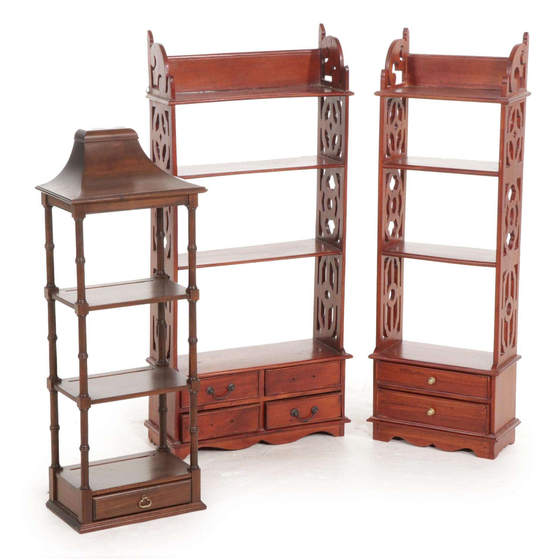 Three Hanging Display Shelves, 21st Century