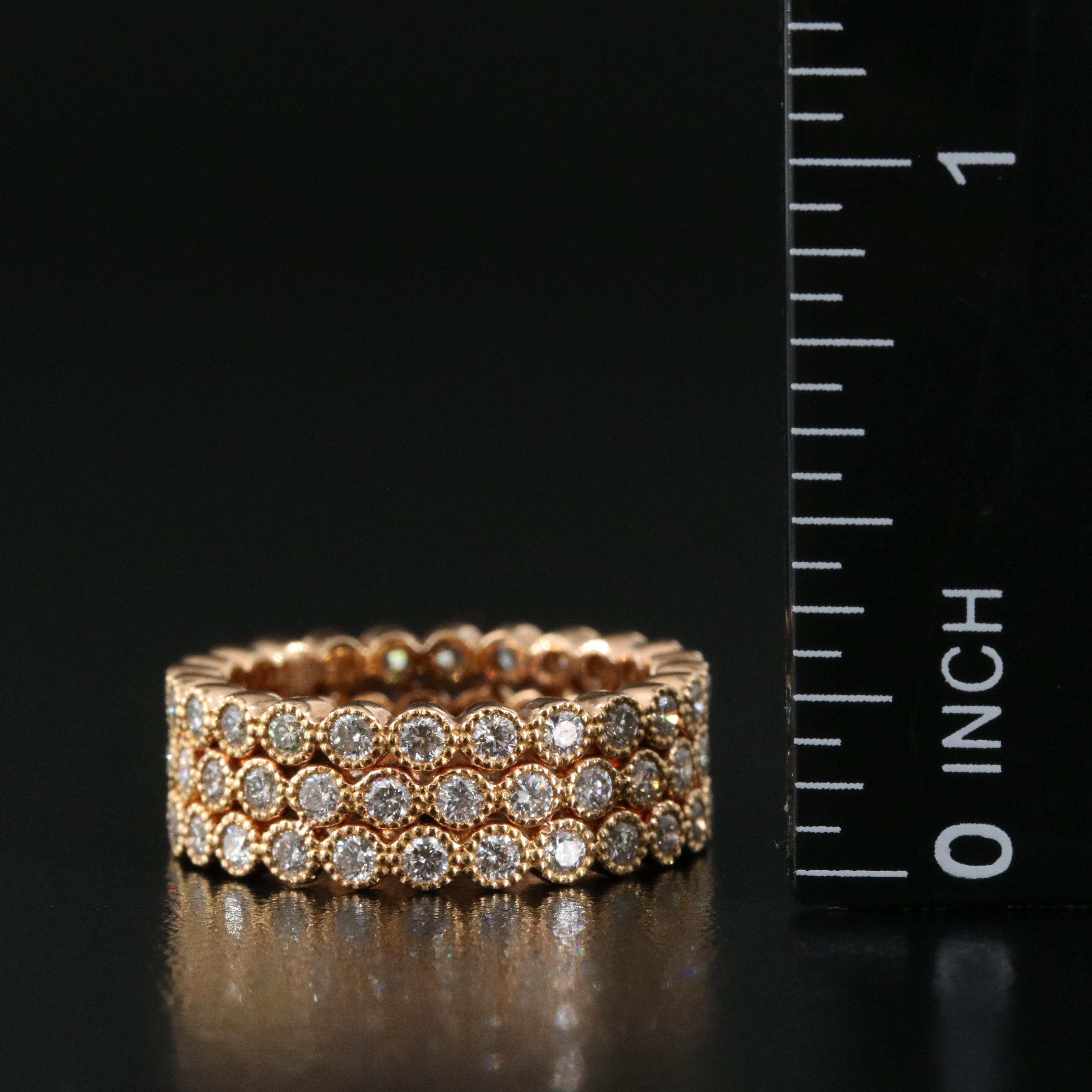 18K Rose Gold 1.62 CTW Diamond Eternity Band