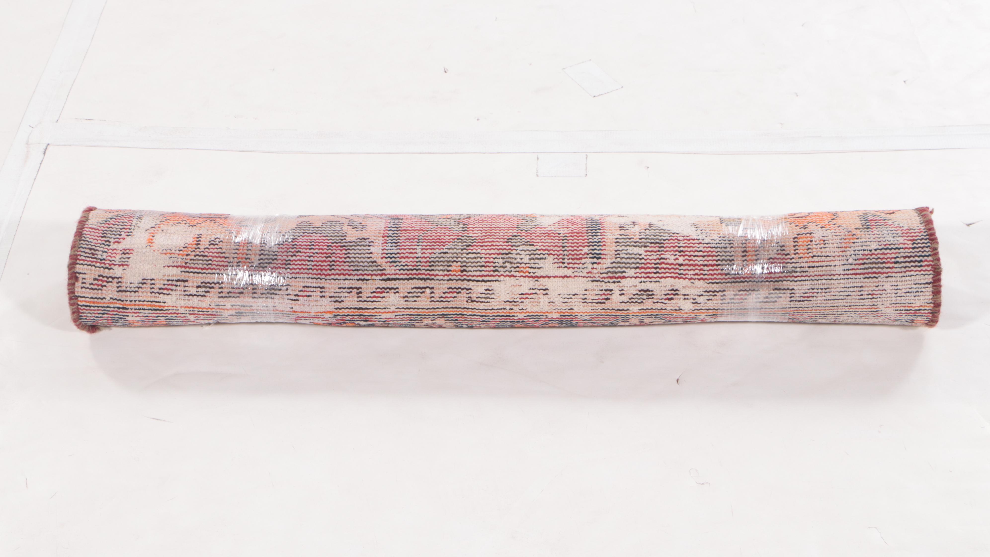 3'2 x 6'3 Hand-Knotted Persian Hamadan Remnant Area Rug