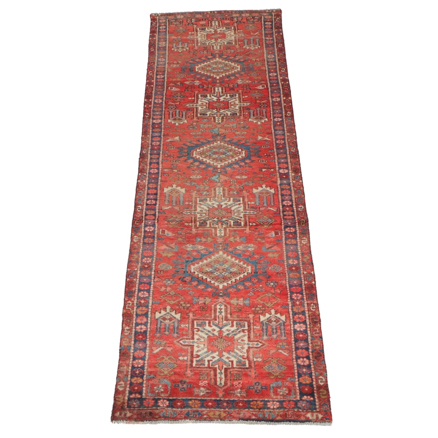 3' x 10'1 Hand-Knotted Persian Karaja Carpet Runner