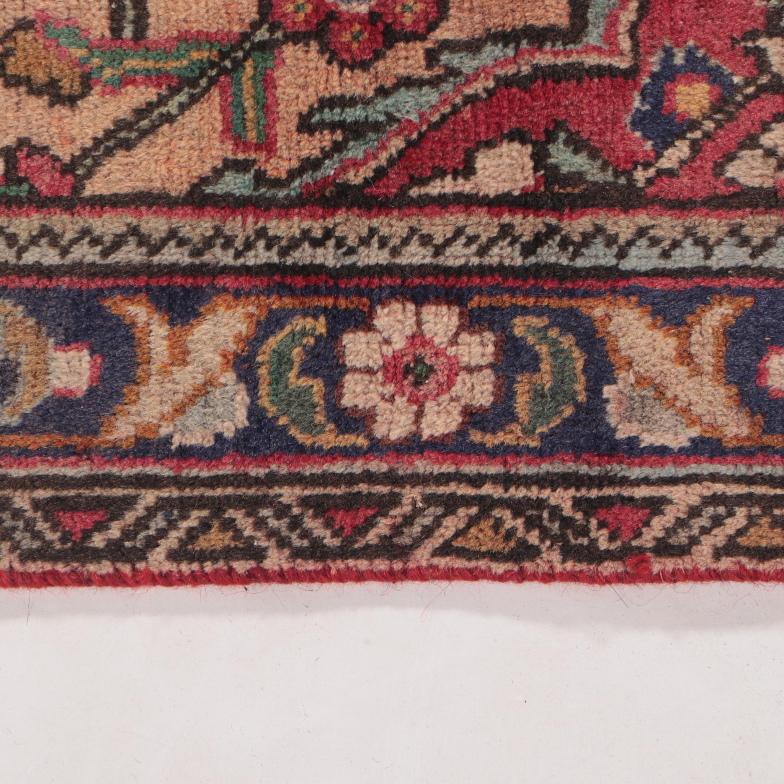 7'3 x 10'7 Hand-Knotted Persian Kerman Area Rug