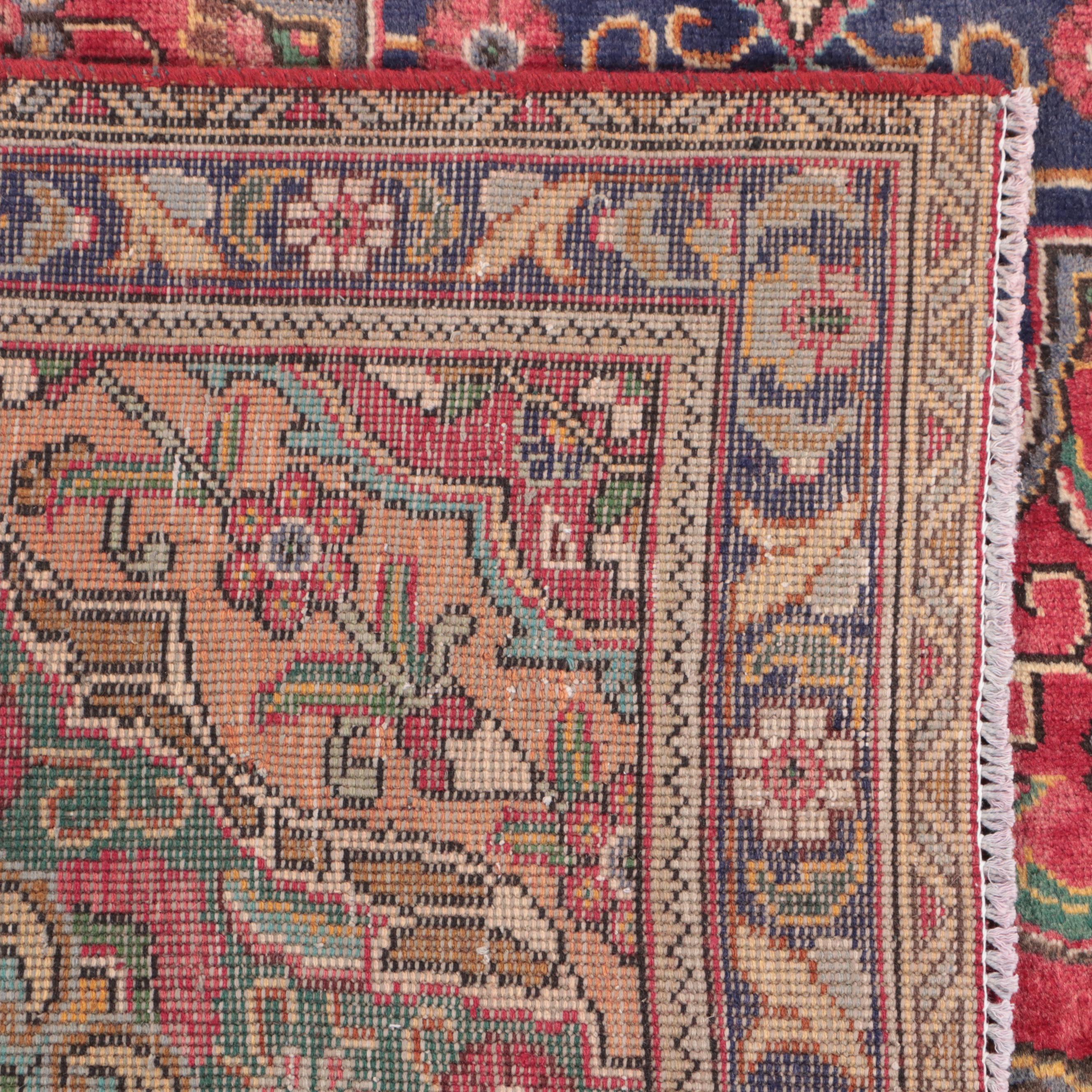7'3 x 10'7 Hand-Knotted Persian Kerman Area Rug