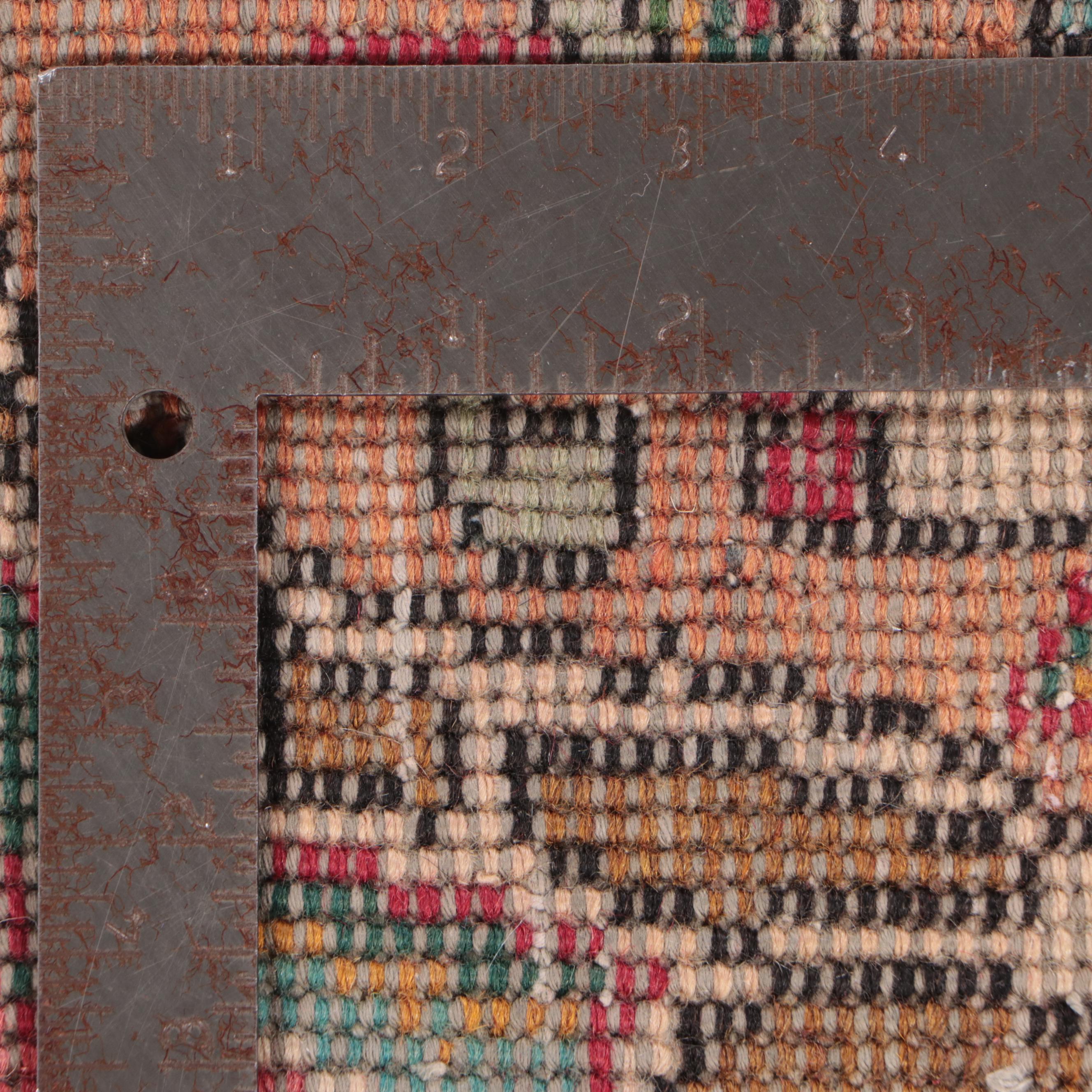 7'3 x 10'7 Hand-Knotted Persian Kerman Area Rug