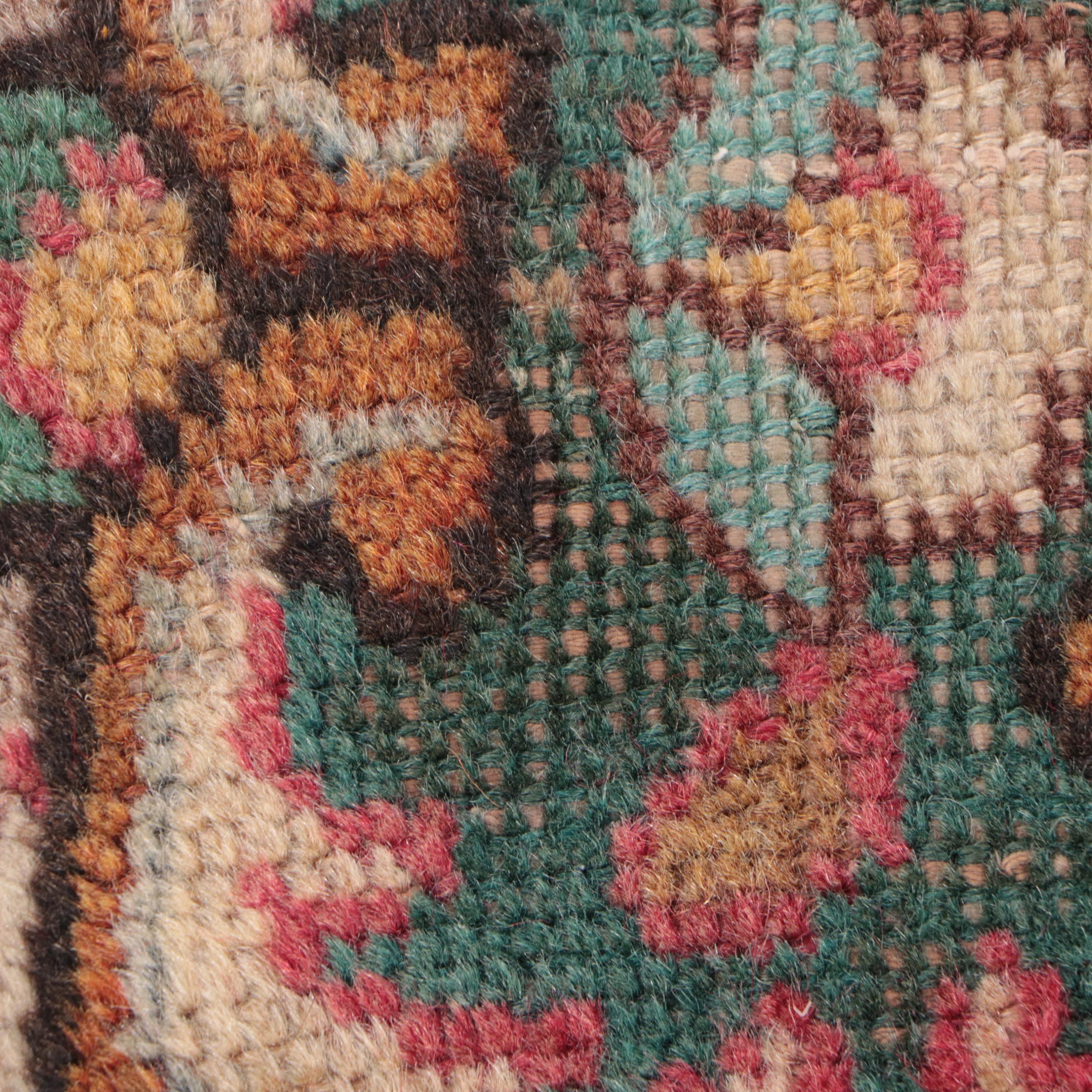 7'3 x 10'7 Hand-Knotted Persian Kerman Area Rug