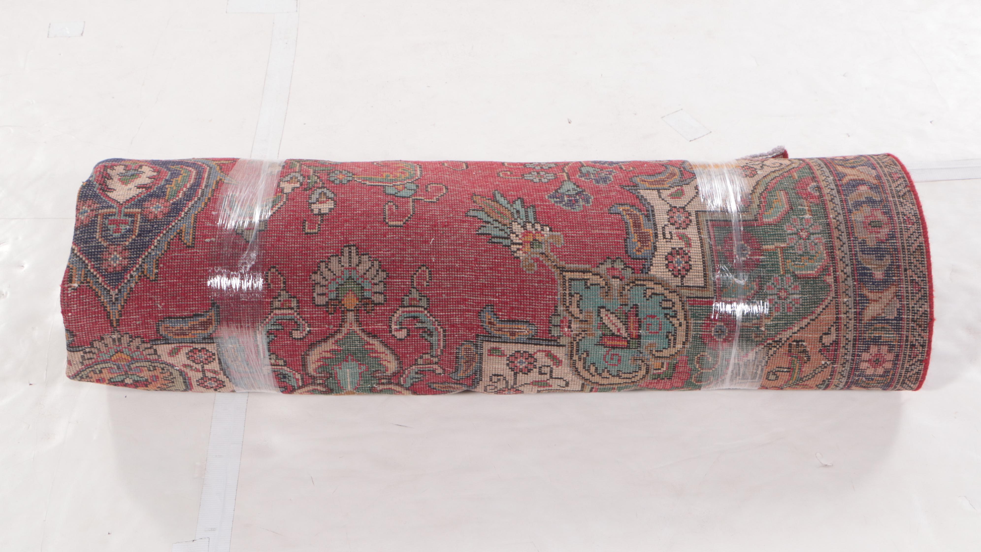 7'3 x 10'7 Hand-Knotted Persian Kerman Area Rug