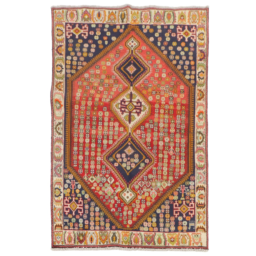4'8 x 8'2 Hand-Knotted Persian Lurs Area Rug