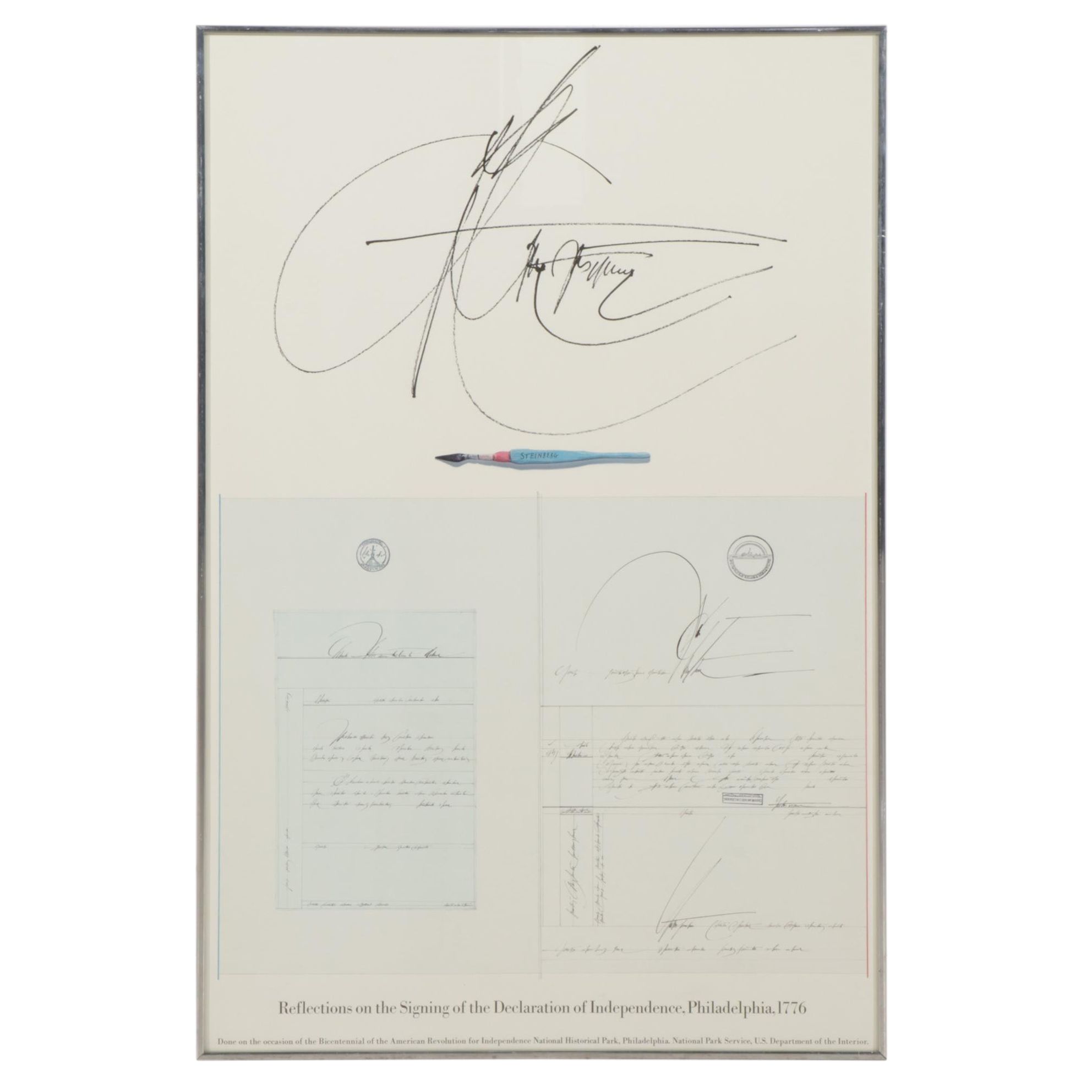 National Parks Service Offset Lithograph After Saul Steinberg, Circa 1976