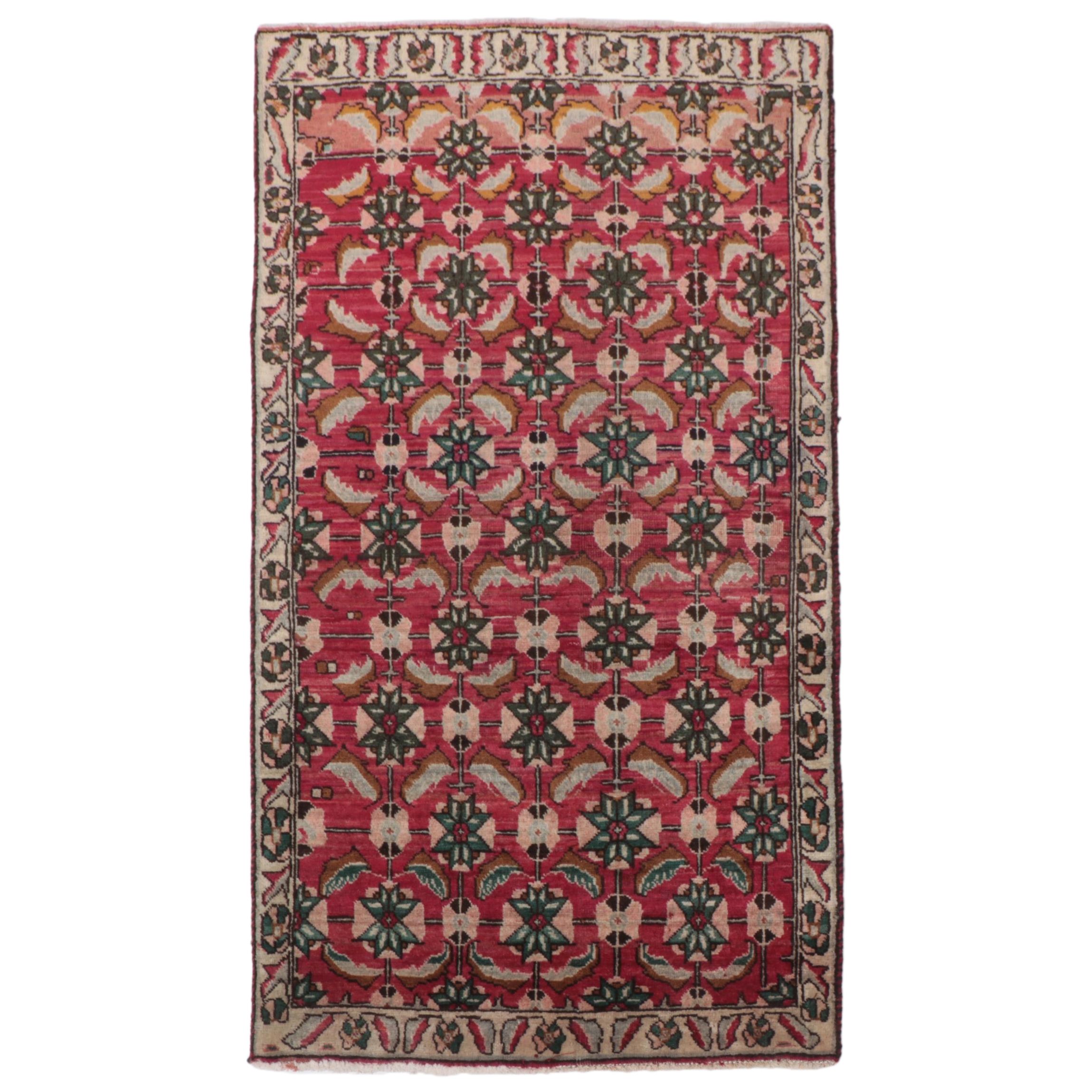 2'6 x 4'7 Hand-Knotted Persian Afshar Accent Rug