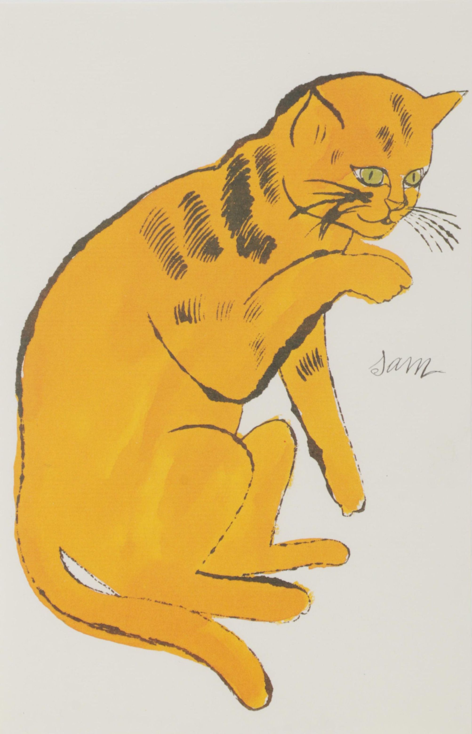 Offset Lithograph After Andy Warhol From "25 Cats Name Sam and One Blue Pussy"