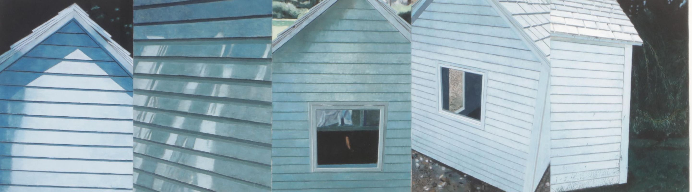 Jennifer Bartlett Large-Scale Pastel Polyptych "Old House Lane #34," 1987