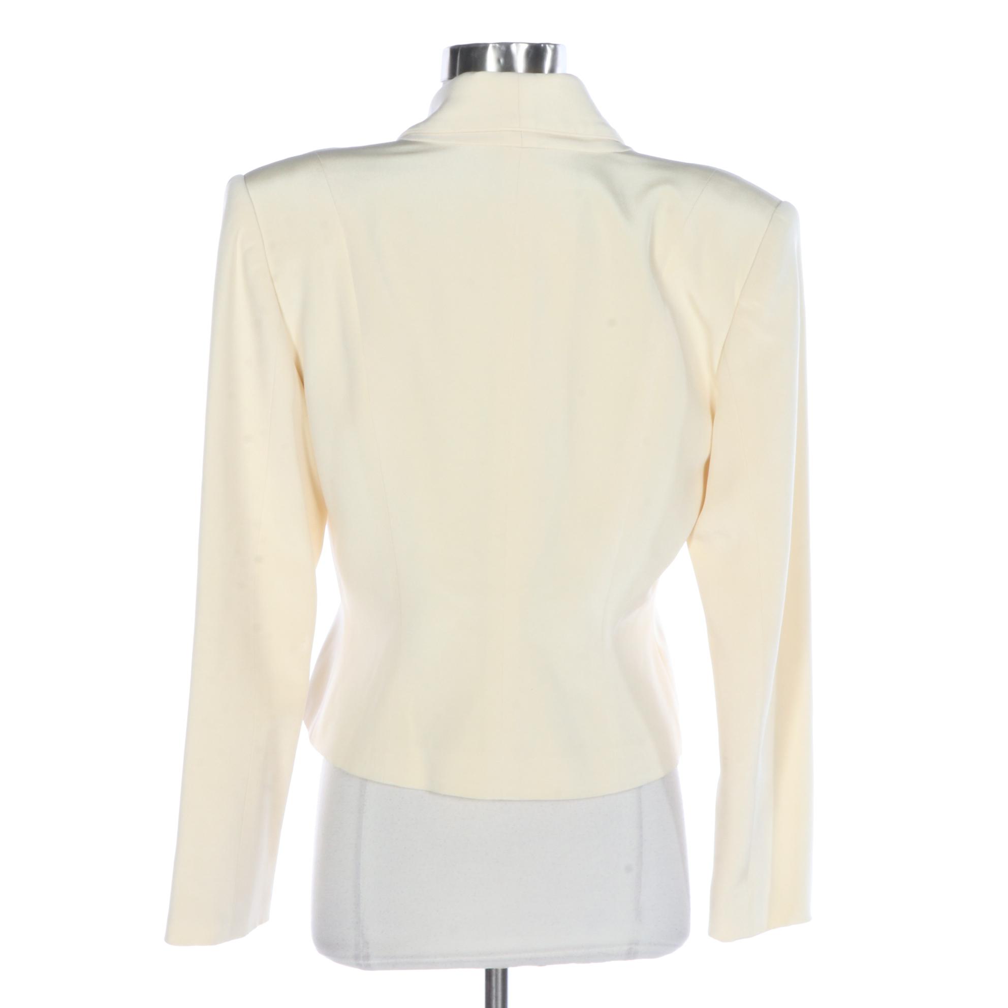 James Purcell for Neiman Marcus Shawl Collar Evening Jacket in Silk