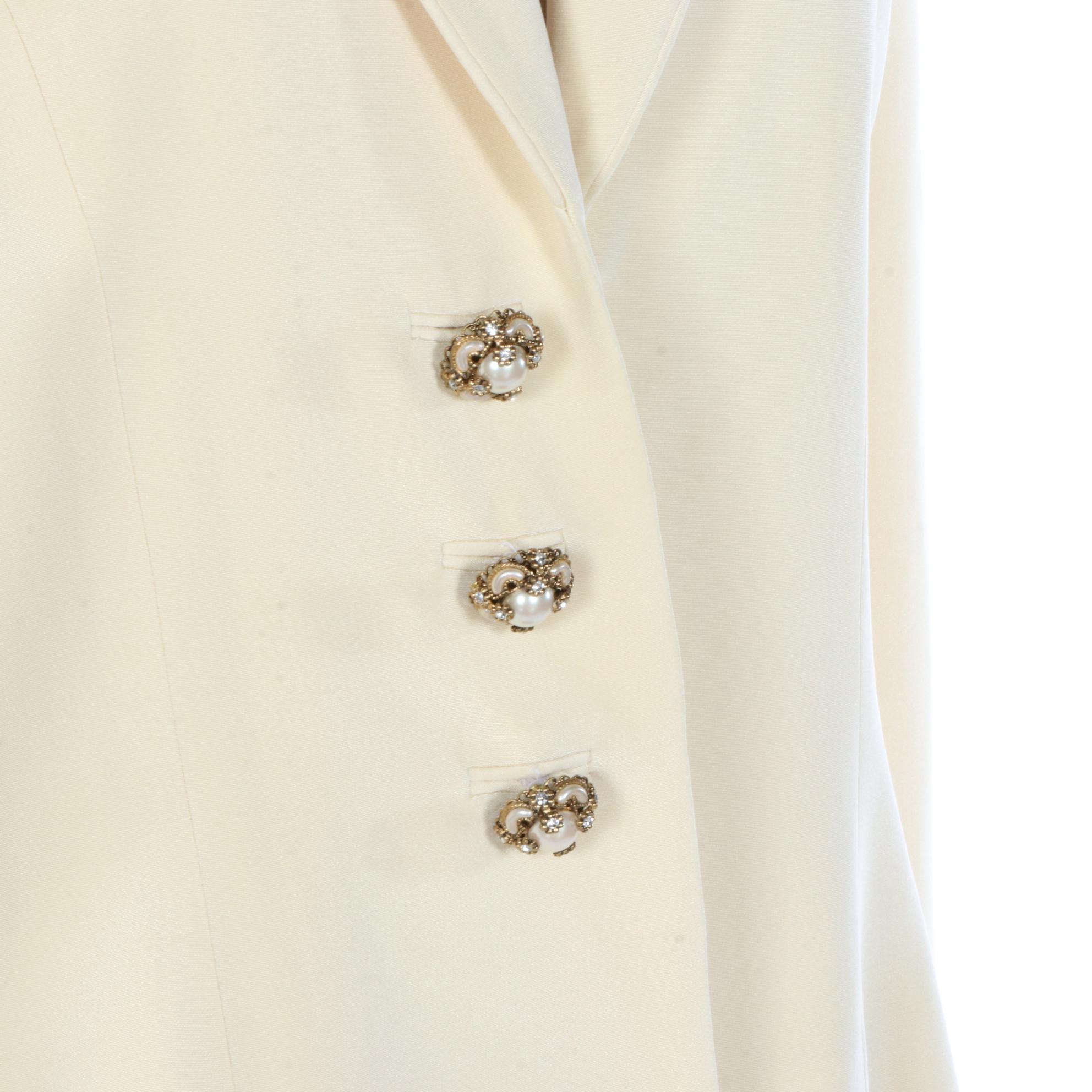 James Purcell for Neiman Marcus Shawl Collar Evening Jacket in Silk