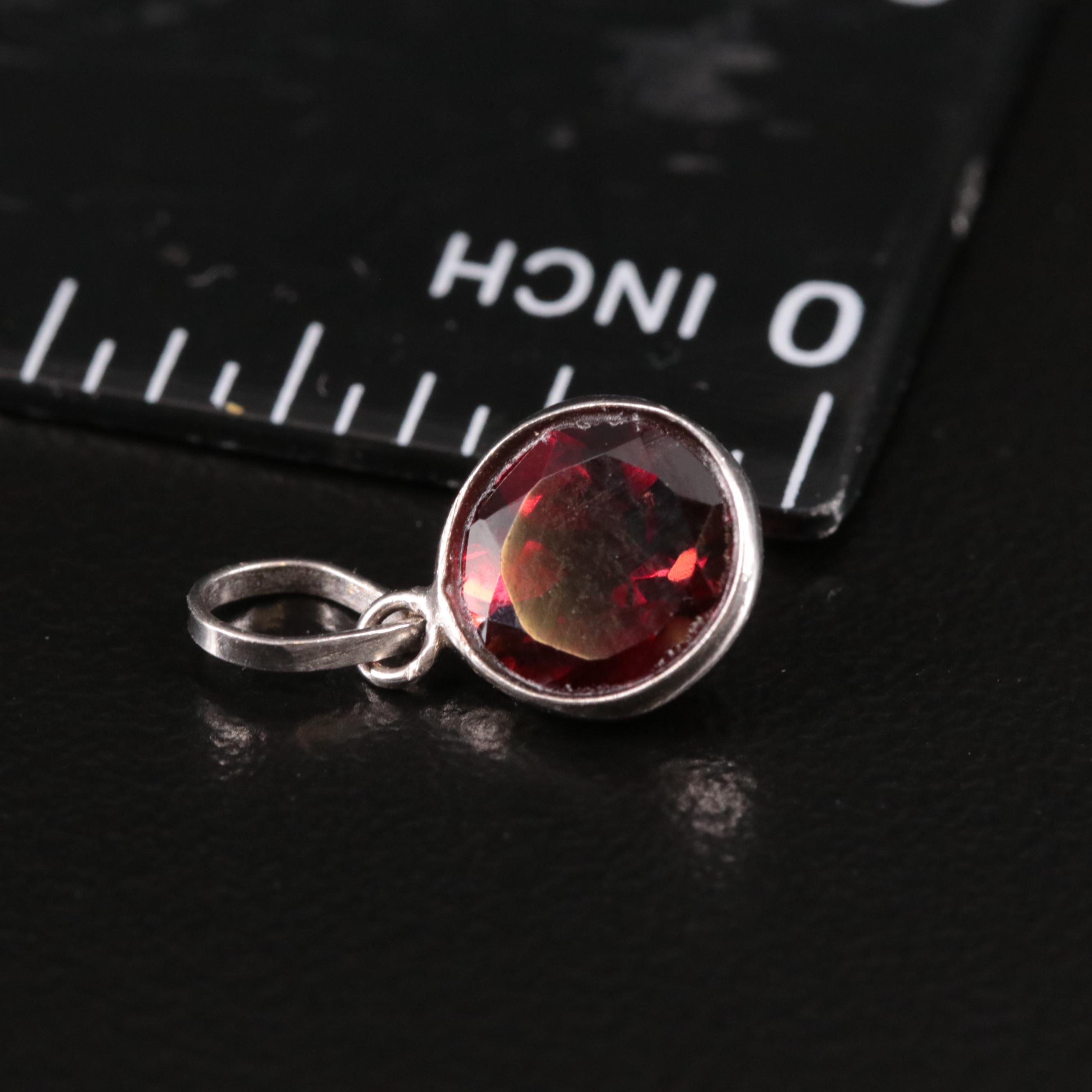 14K Garnet Pendant