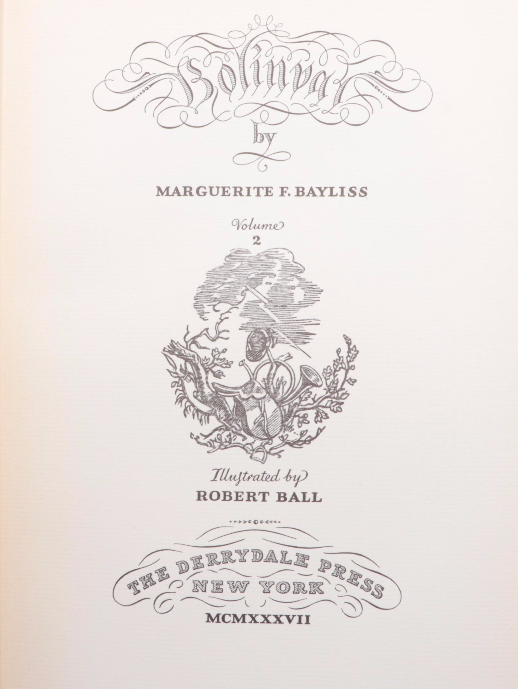Illustrated Limited Edition "Bolinvar" Two-Volume Set by Marguerite F. Bayliss