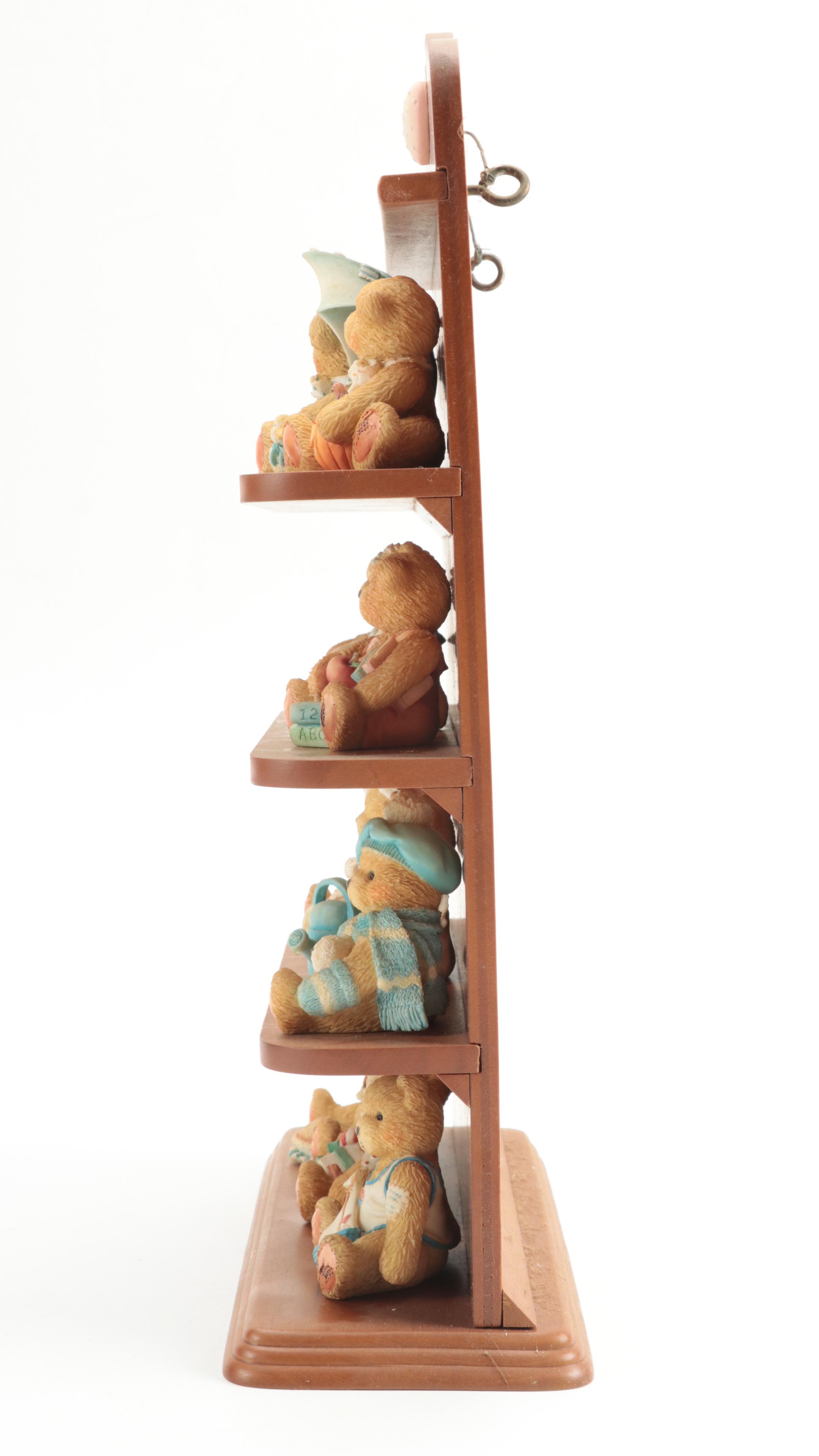 Enesco Corportation Porcelain Teddy Bear Figurines
