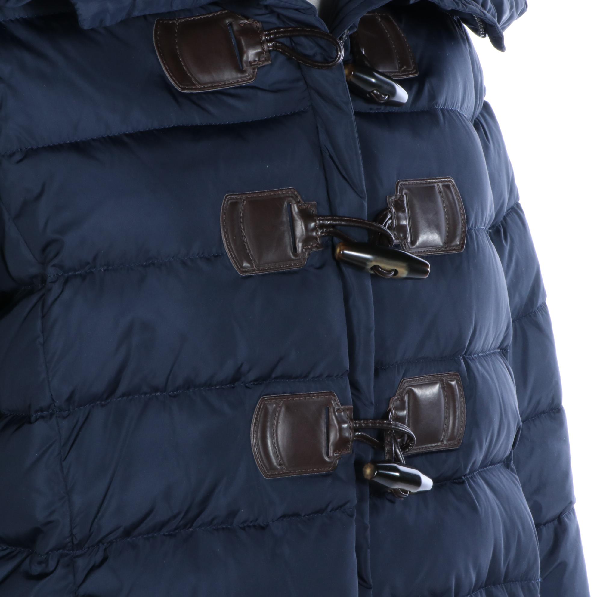 Max Mara Weekend Puffer Jacket with Hood and Toggle Buttons