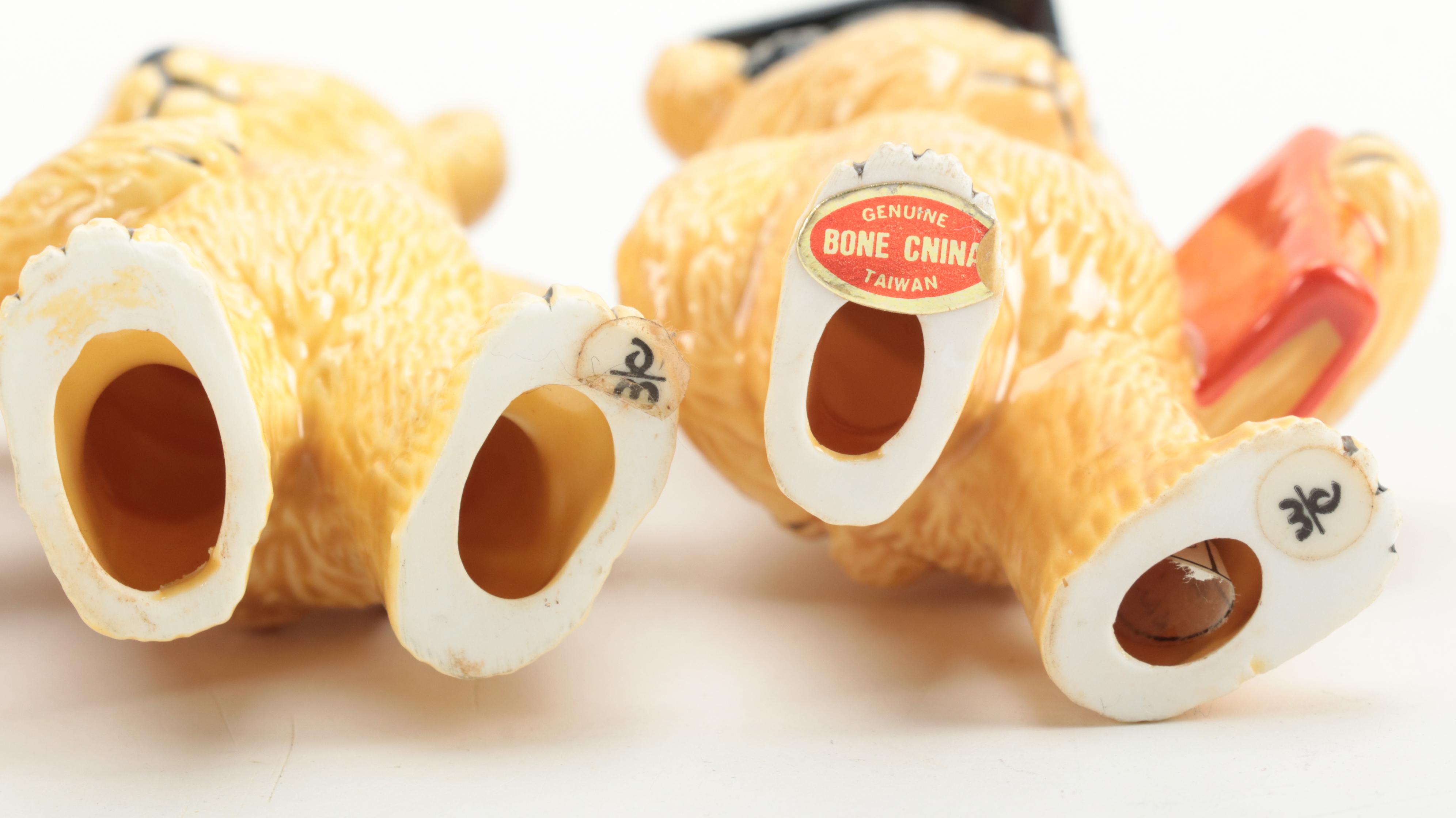 The Danbury Mint Bone China Bear Figurines Including "Well-Read Bear," and More