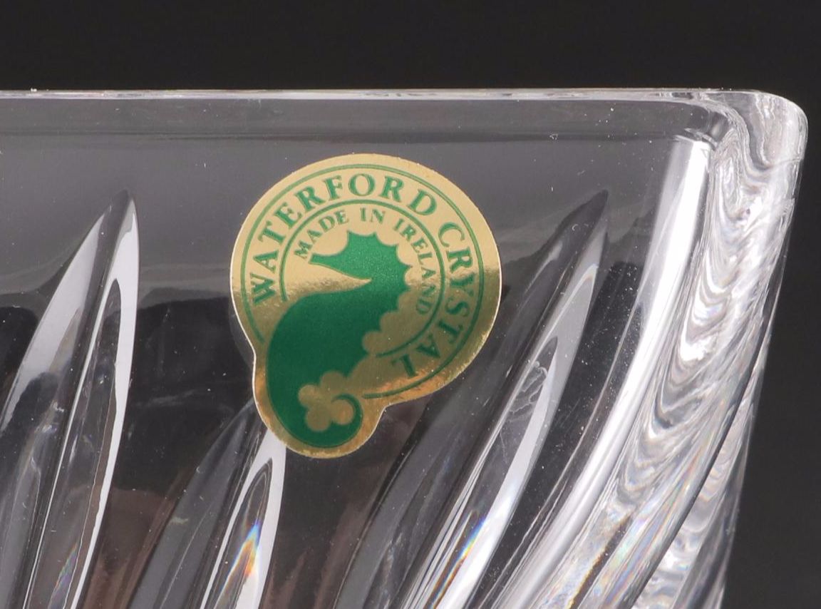 Waterford Lismore Square Bowl, Marquis Vase and Bowl, Swarovski Paperweight