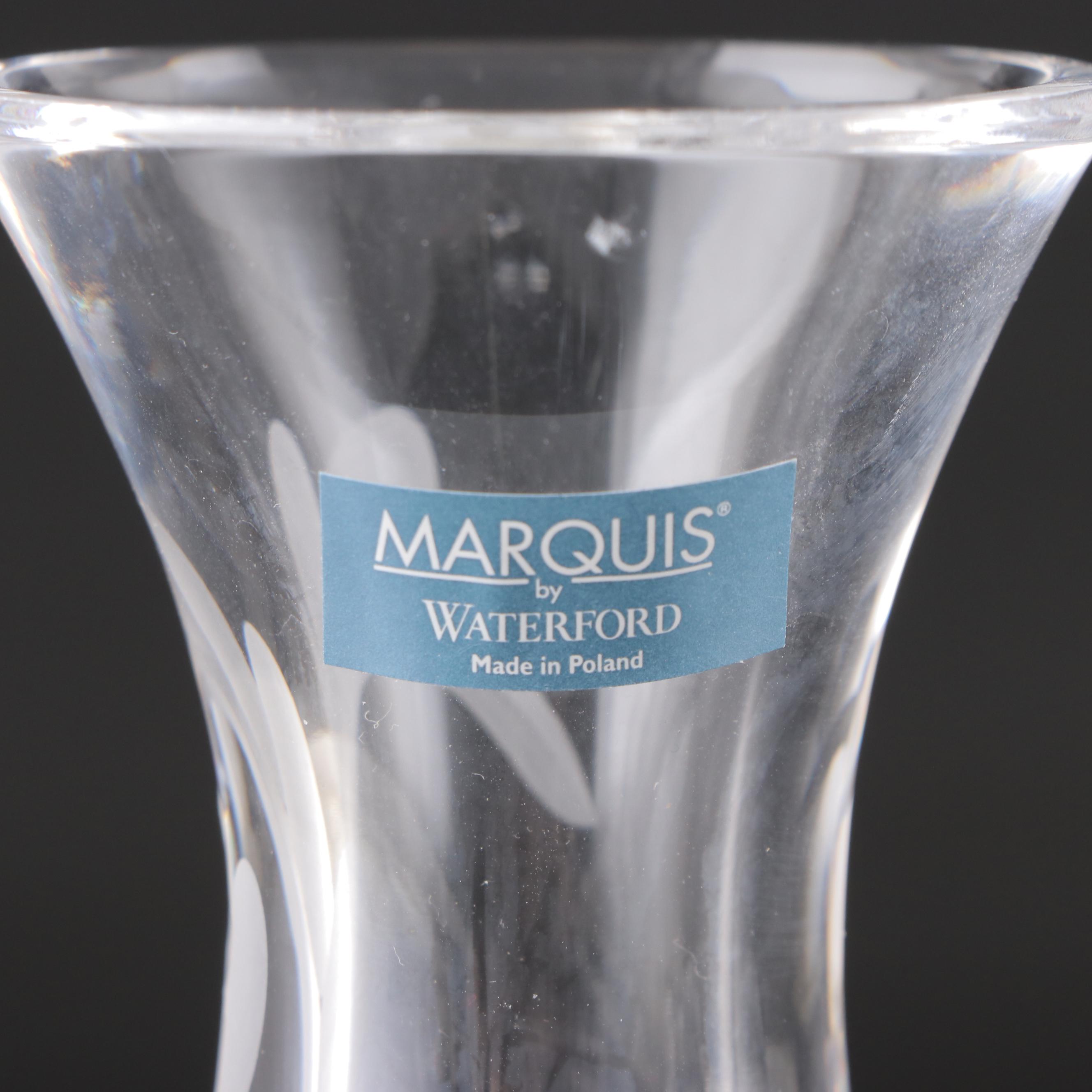 Waterford Lismore Square Bowl, Marquis Vase and Bowl, Swarovski Paperweight