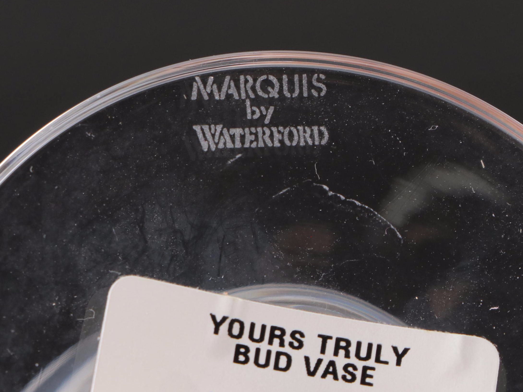 Waterford Lismore Square Bowl, Marquis Vase and Bowl, Swarovski Paperweight