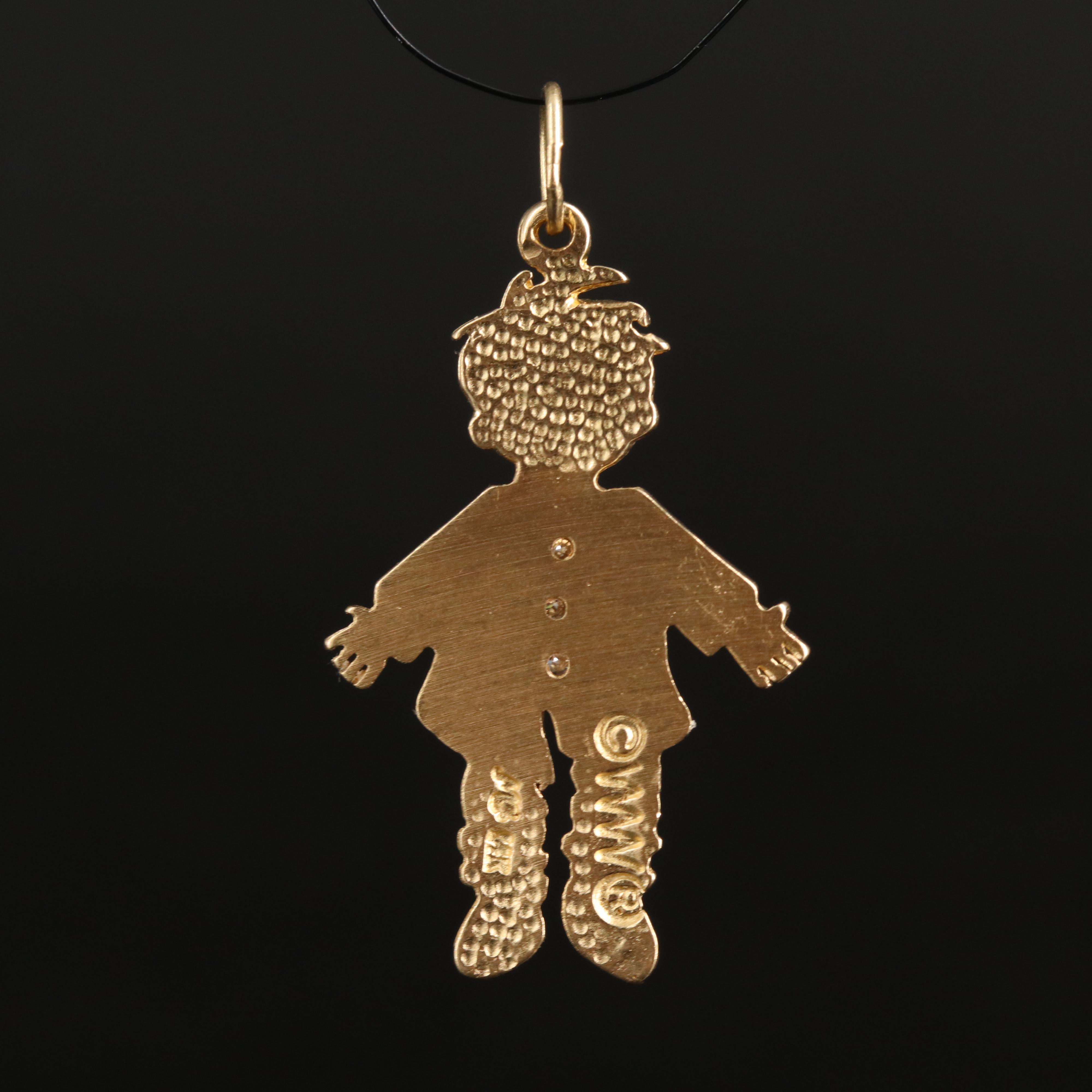 14K Baby Charms with 0.02 CTW Diamond Accents