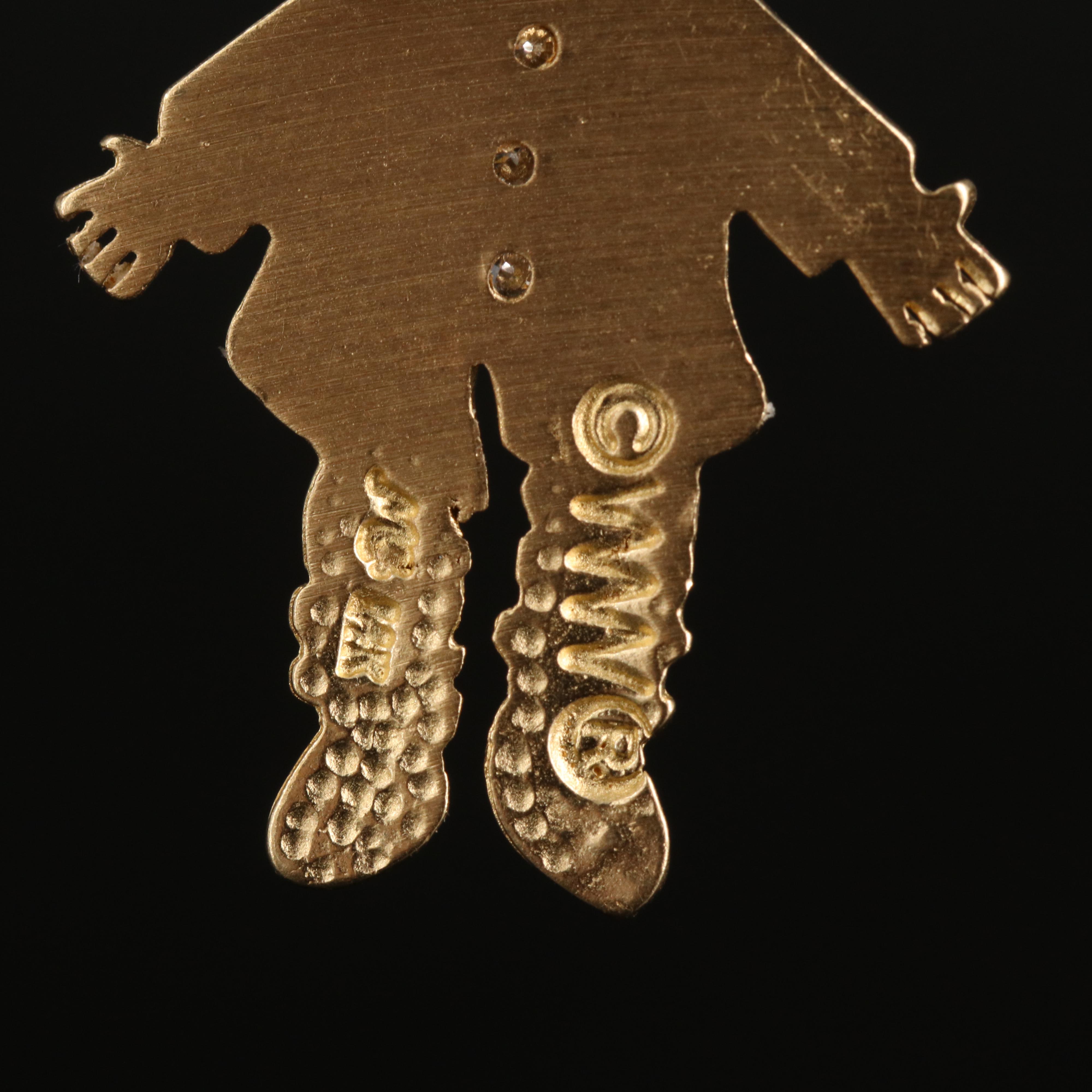 14K Baby Charms with 0.02 CTW Diamond Accents