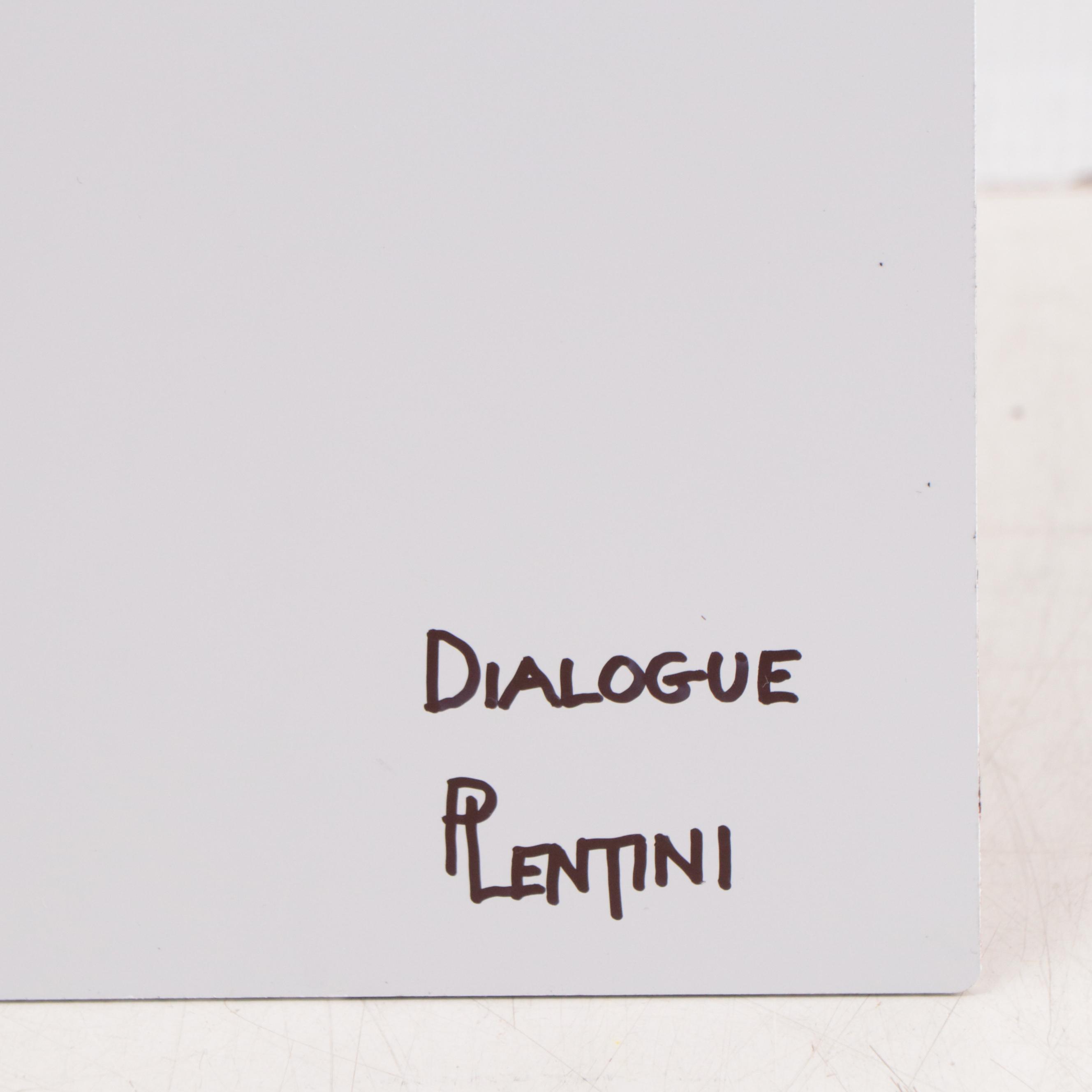 Peter Lentini Oil Painting "Dialogue," 21st Century