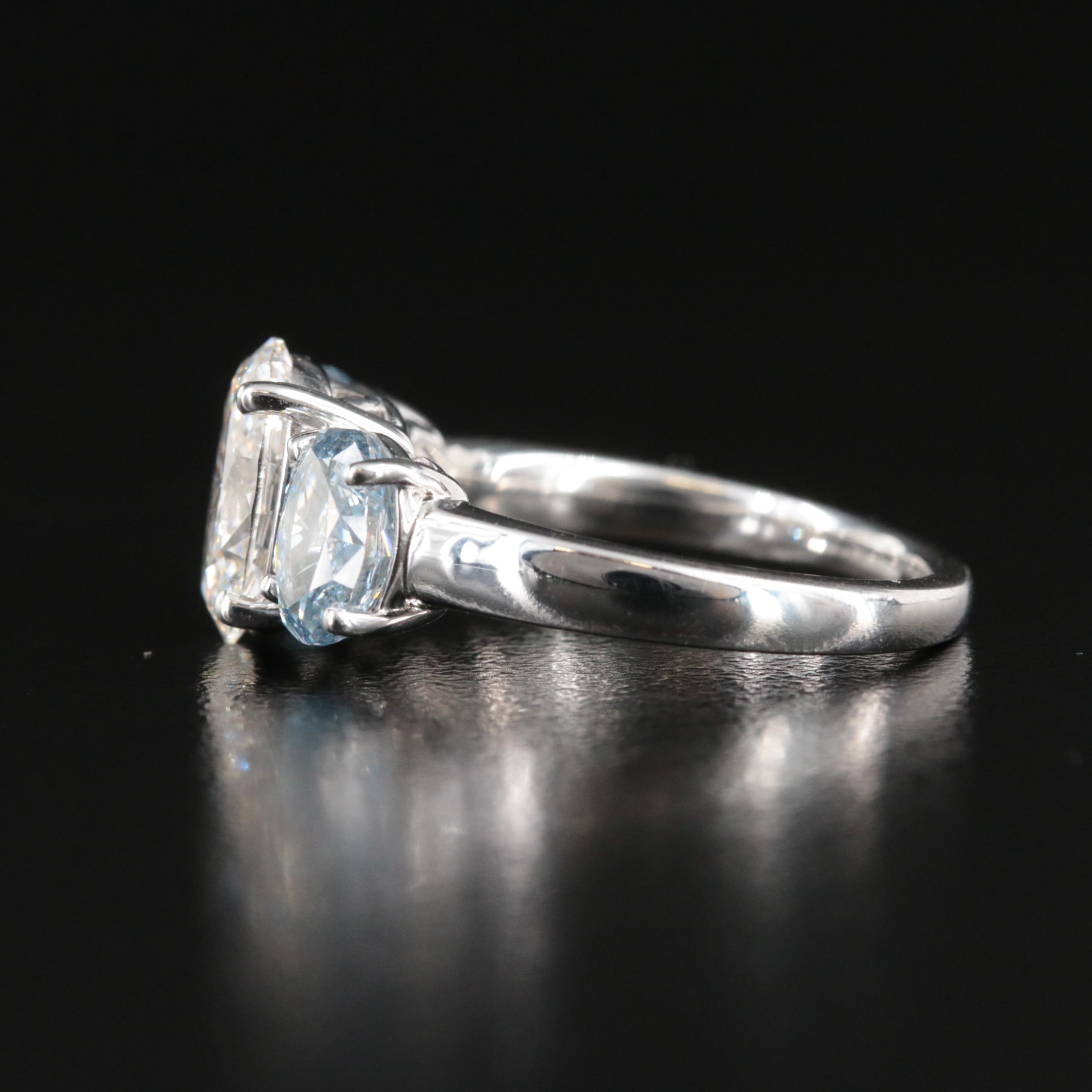 14K 3.90 CTW Lab Grown Diamond Ring with Digital Online IGI Report