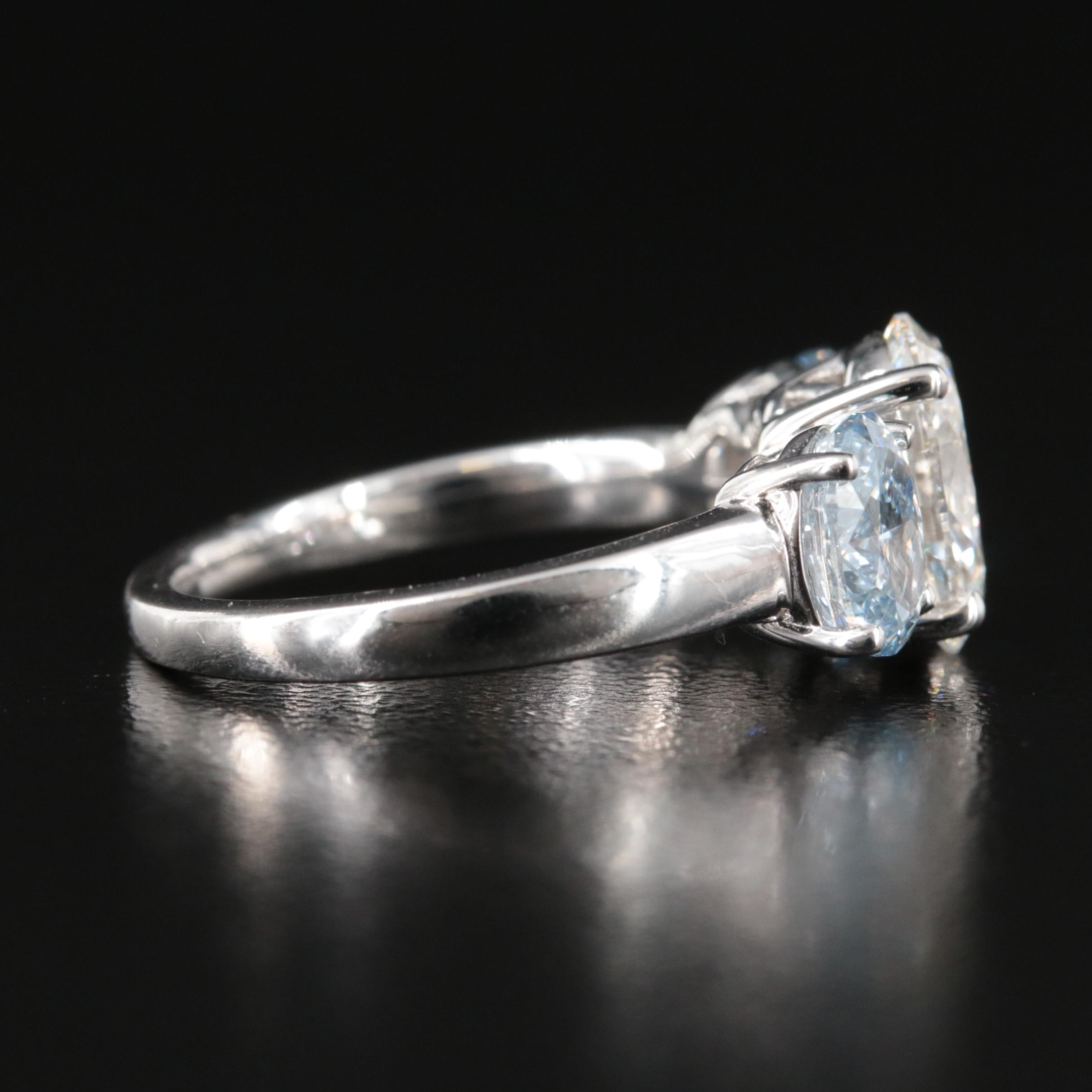 14K 3.90 CTW Lab Grown Diamond Ring with Digital Online IGI Report