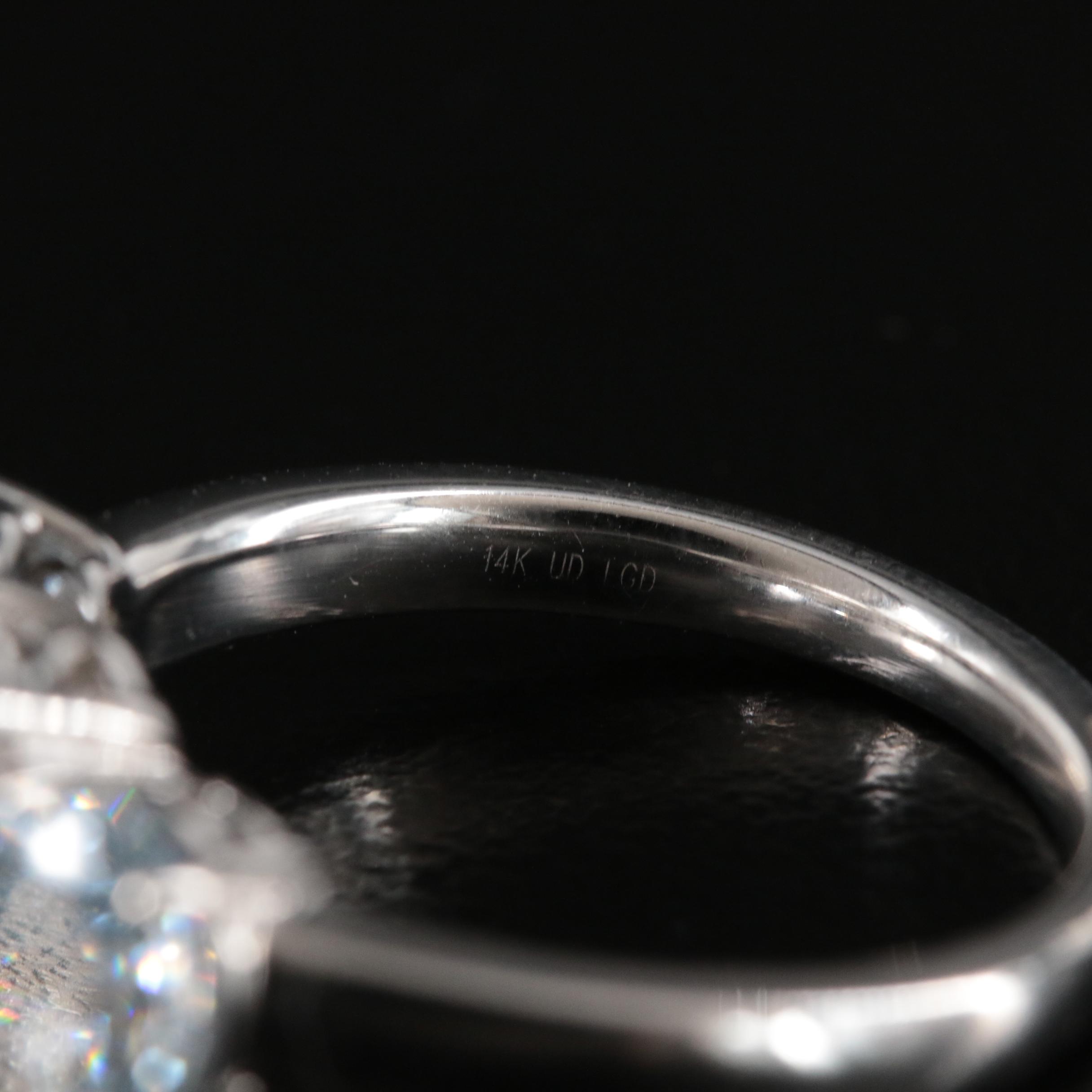 14K 3.90 CTW Lab Grown Diamond Ring with Digital Online IGI Report