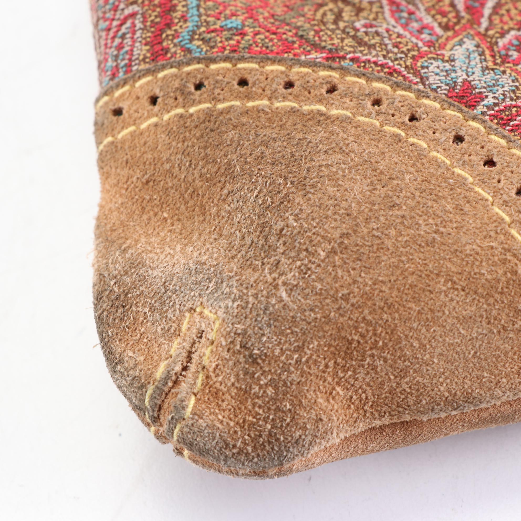 ETRO Paisley Canvas and Suede Tassel Flap Bag