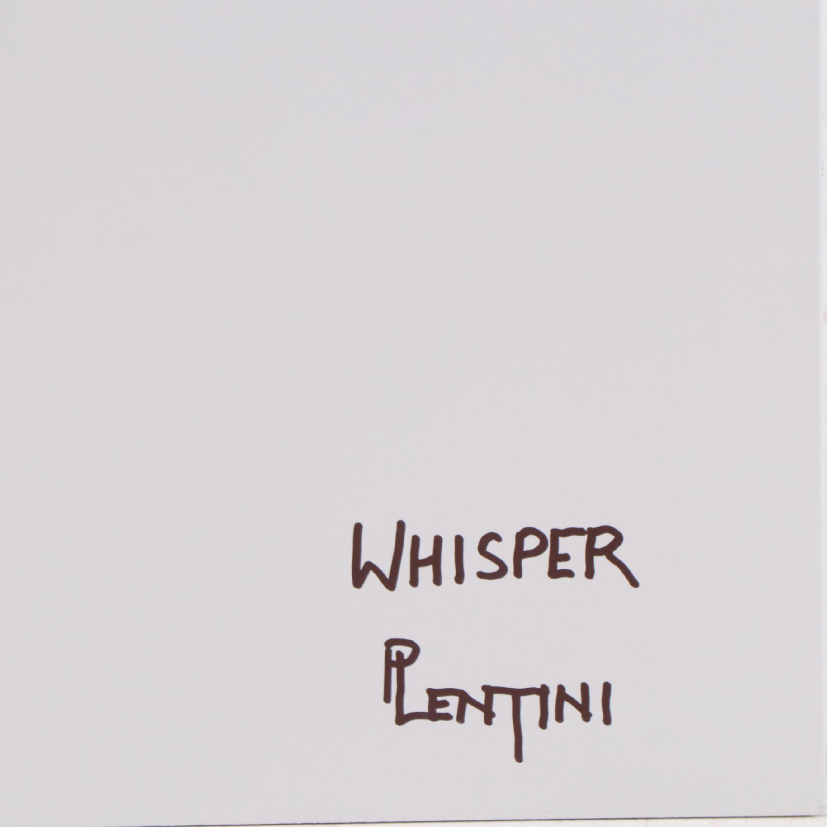 Peter Lentini Still Life Oil Painting "Whisper," 21st Century