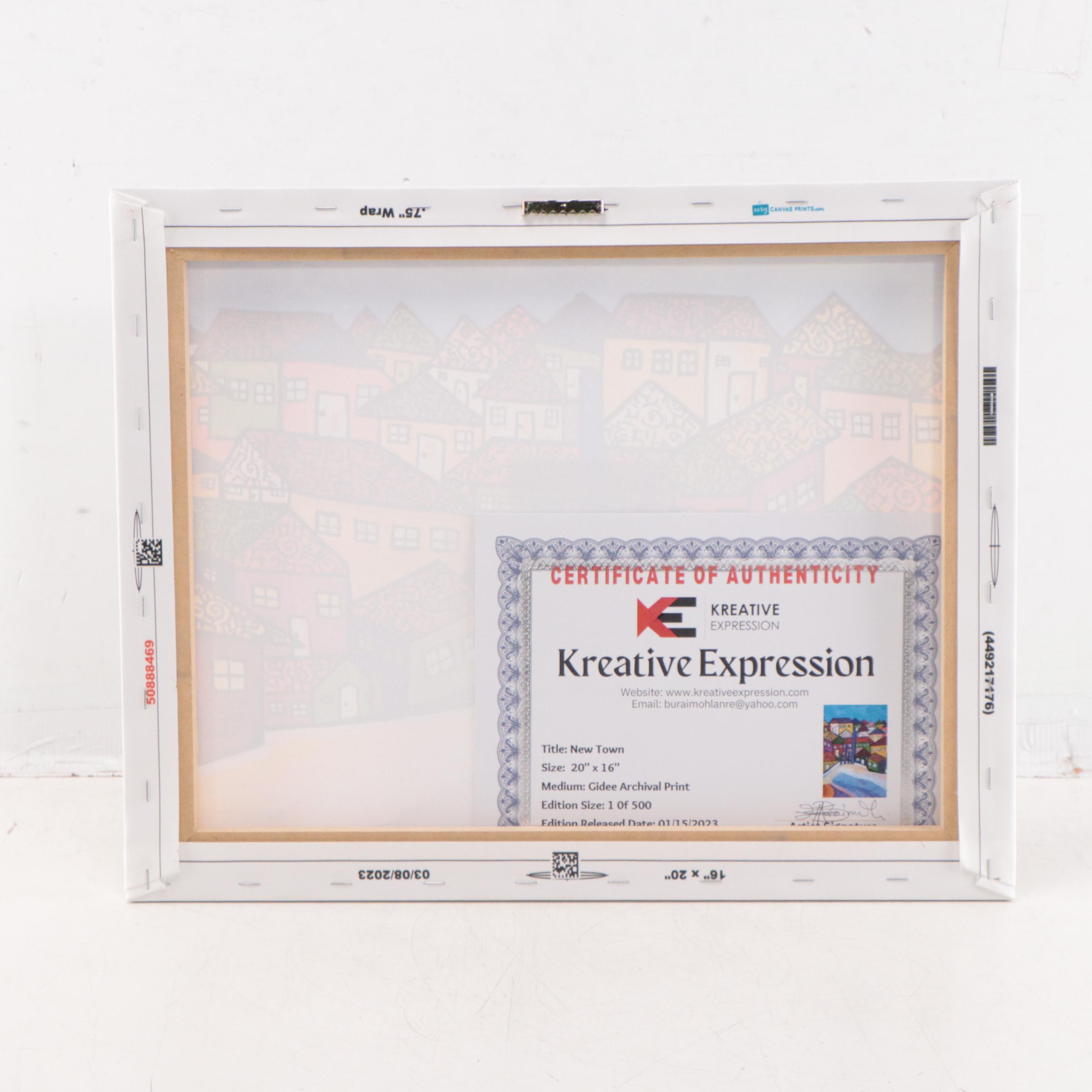 Lanre Buraimoh Giclée "New Town," 2023