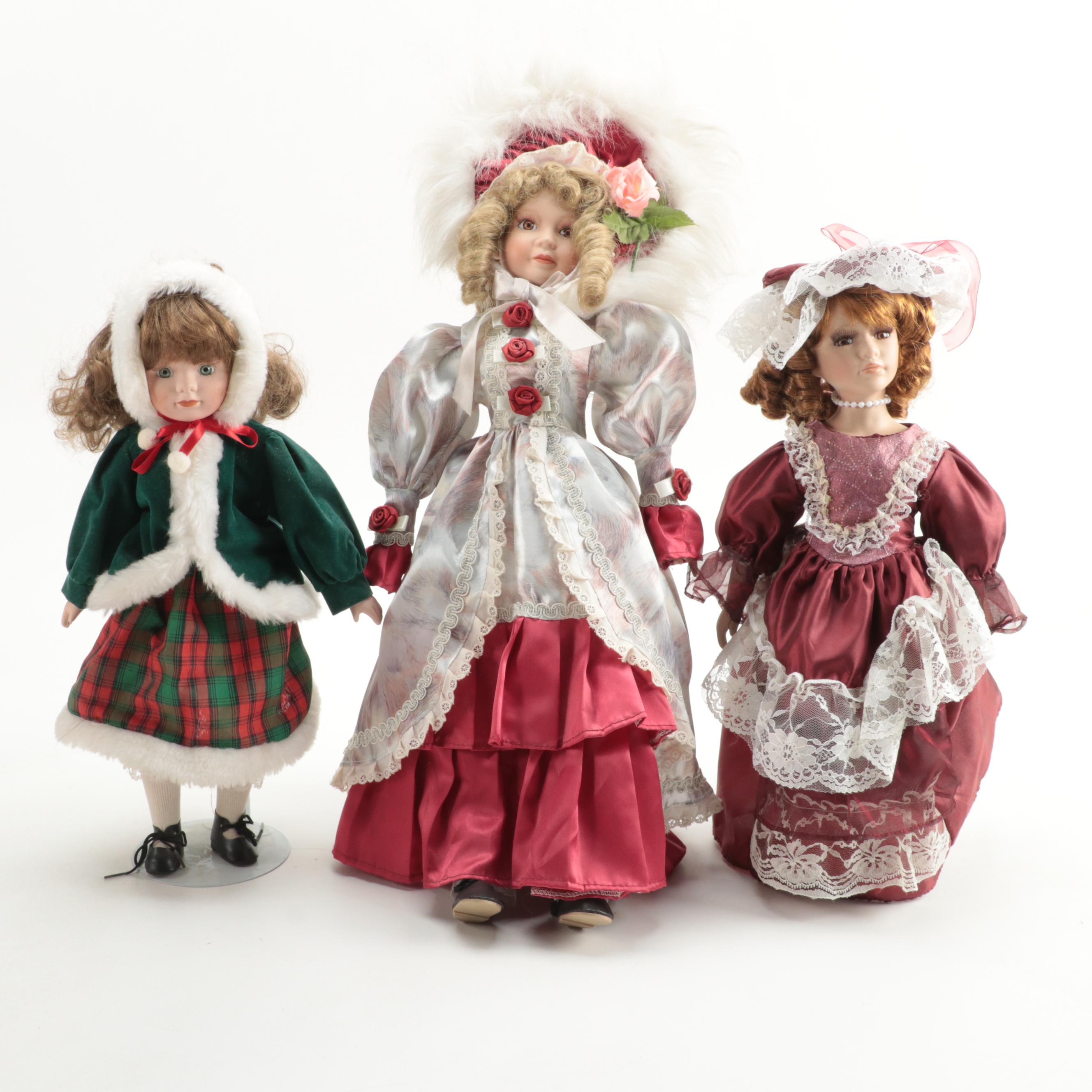 Royal House, Brass Key, Dan Dee Collector's Choice with Other Dolls
