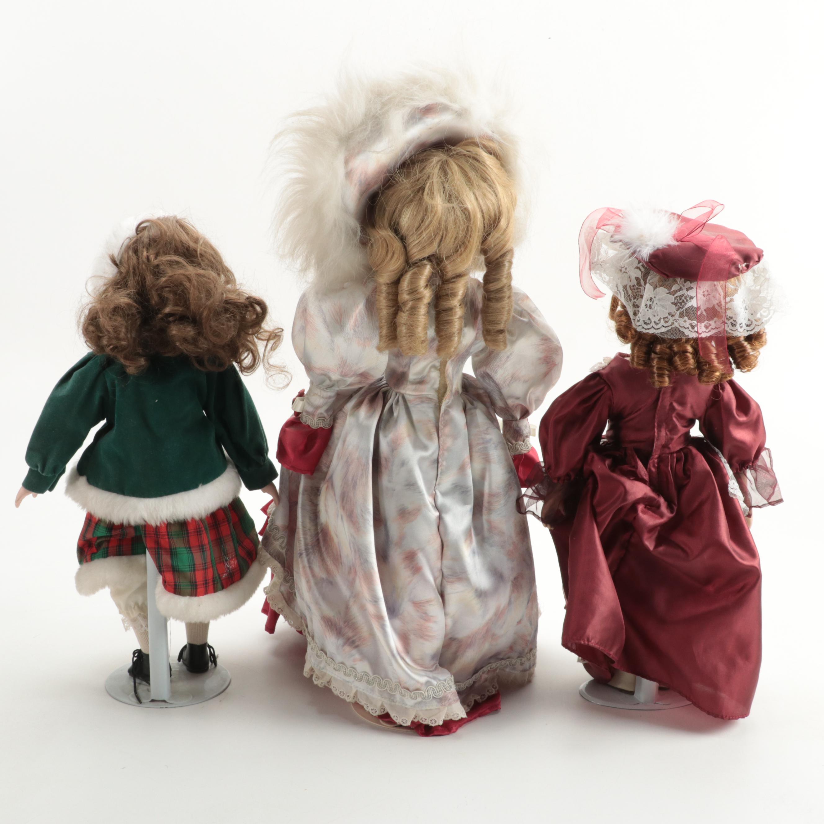 Royal House, Brass Key, Dan Dee Collector's Choice with Other Dolls