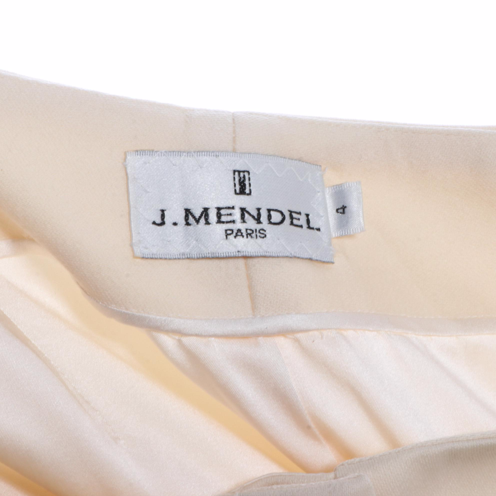 J. Mendel Paris Wide Leg Trousers in Wool