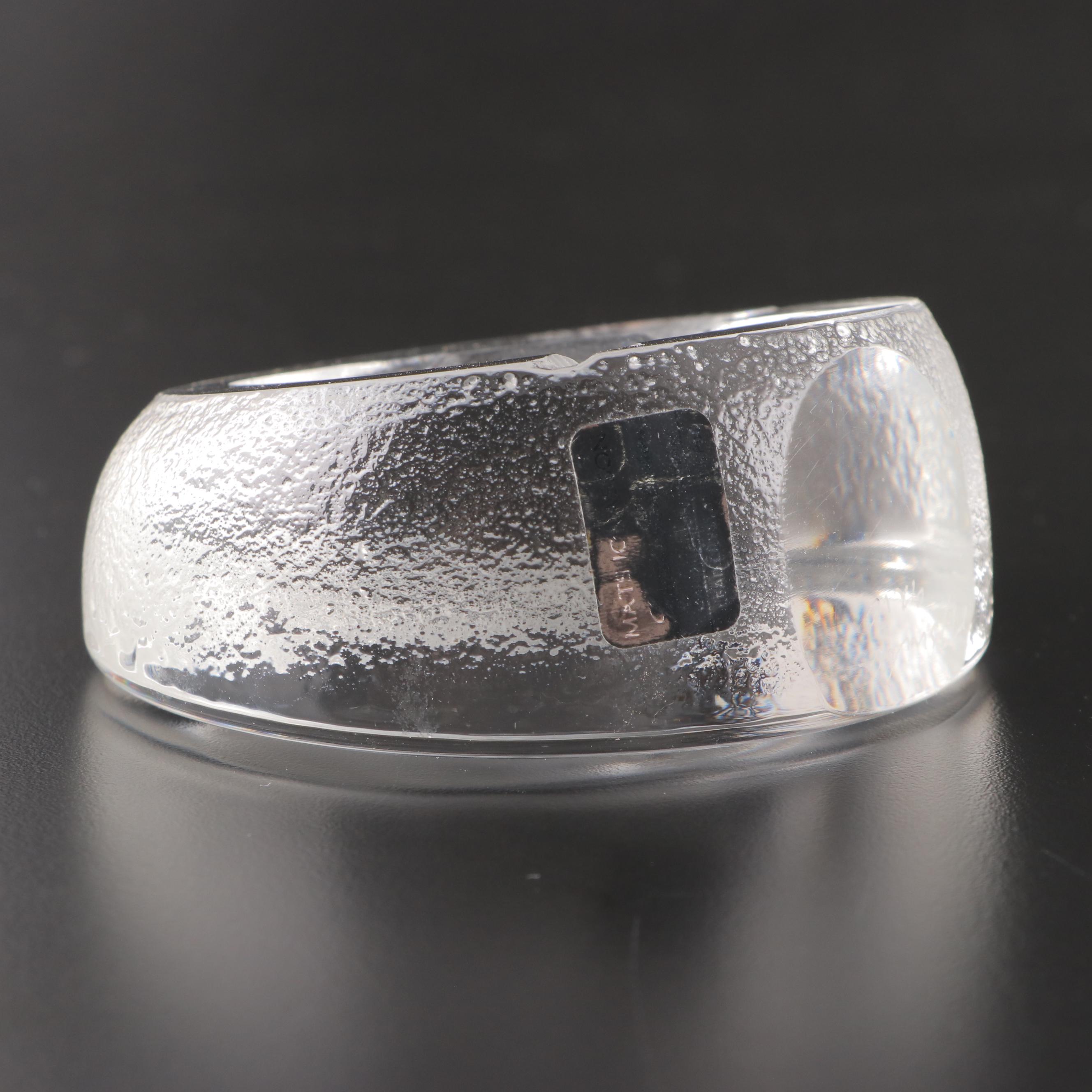 Mats Jonasson Swedish Bird Crystal Paperweight With Other and Taper Holder