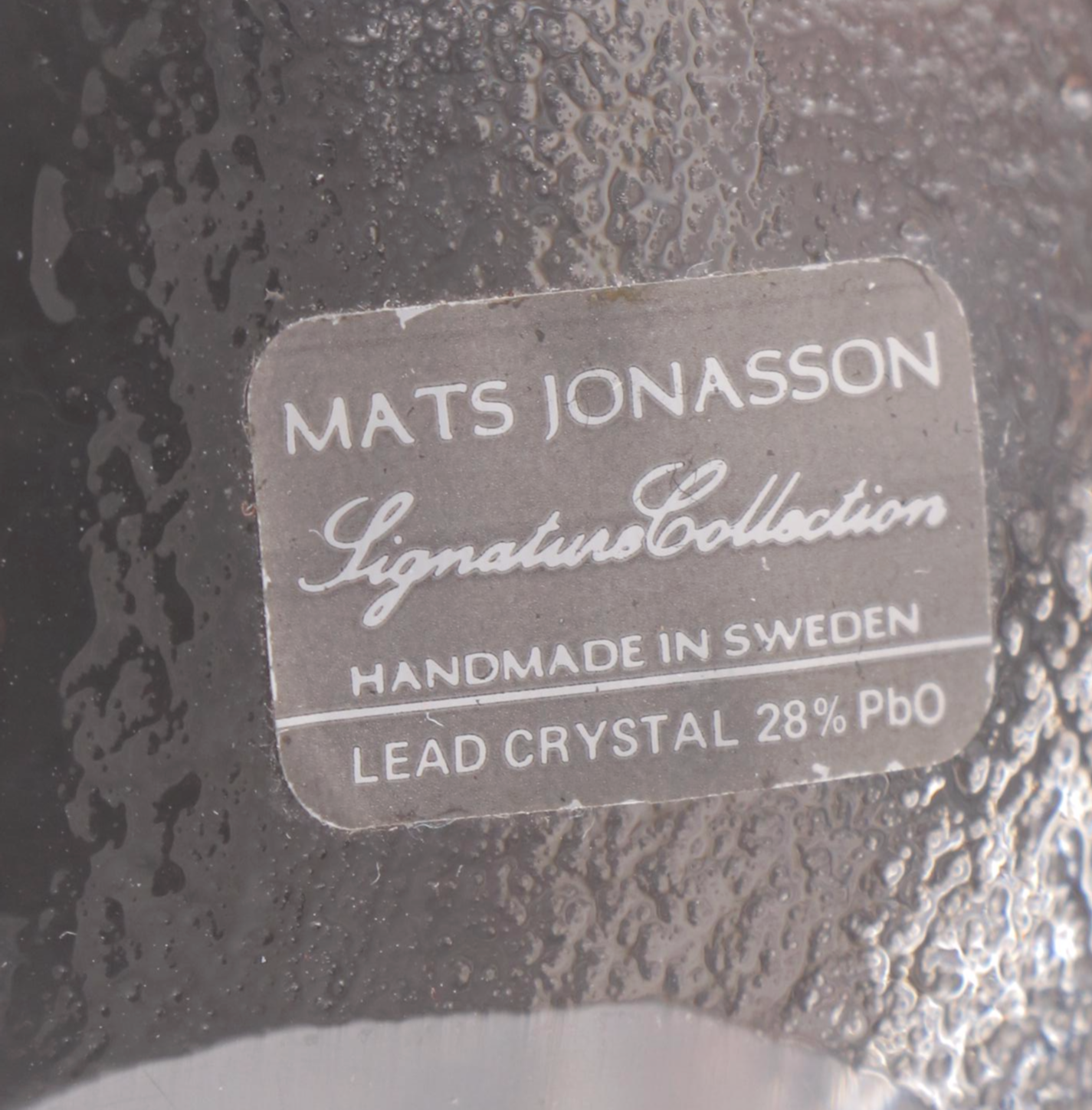 Mats Jonasson Swedish Bird Crystal Paperweight With Other and Taper Holder