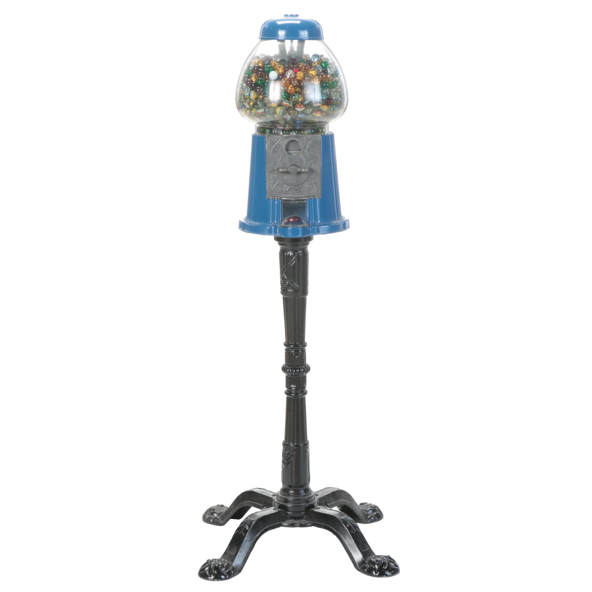 Carousel Coin Operated Candy Dispenser Filled With Marbles