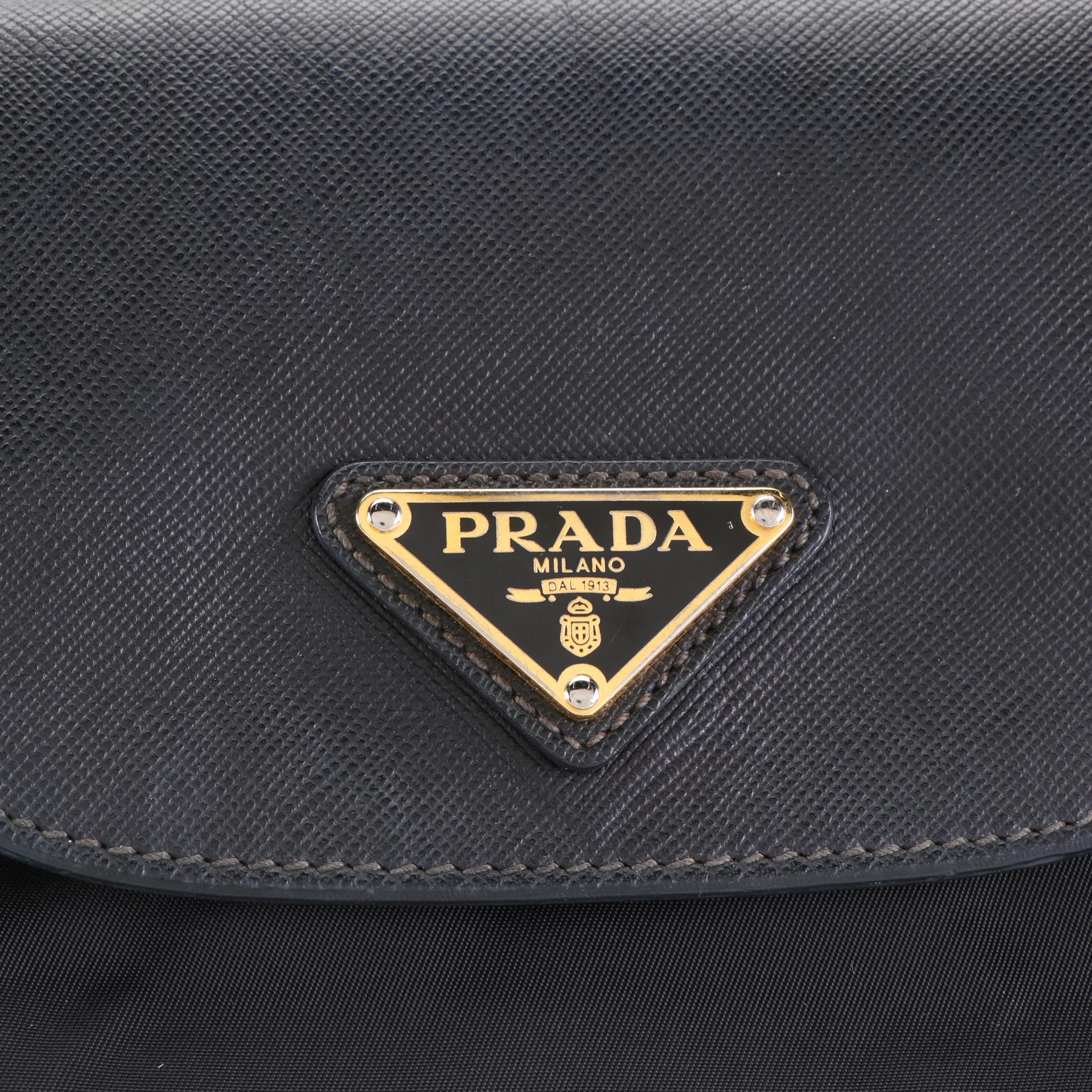 Prada Tote Bag in Nylon and Saffiano Leather