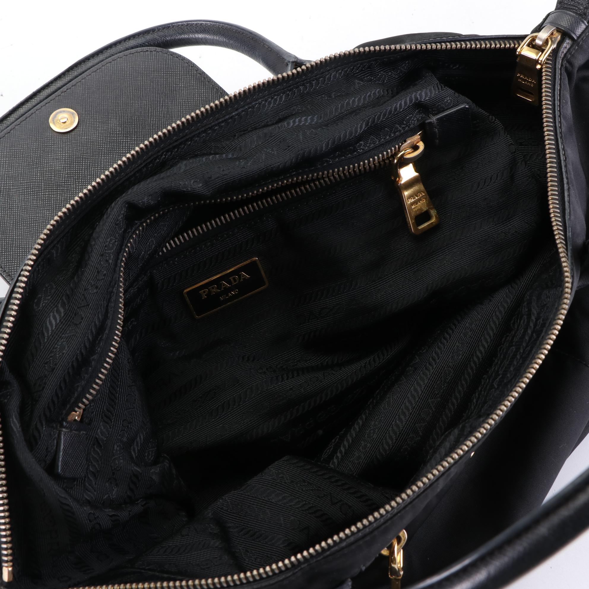 Prada Tote Bag in Nylon and Saffiano Leather