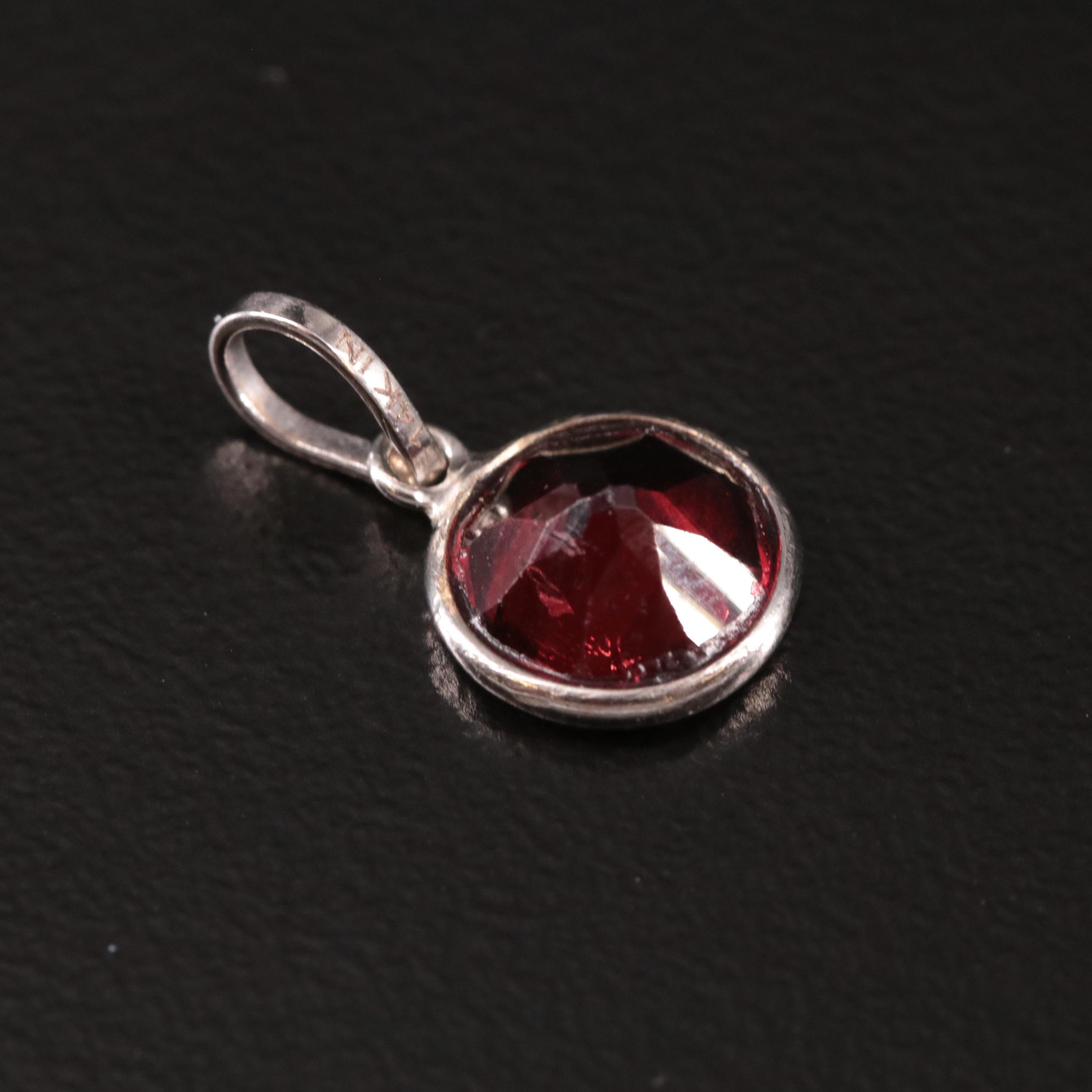 14K Garnet Pendant
