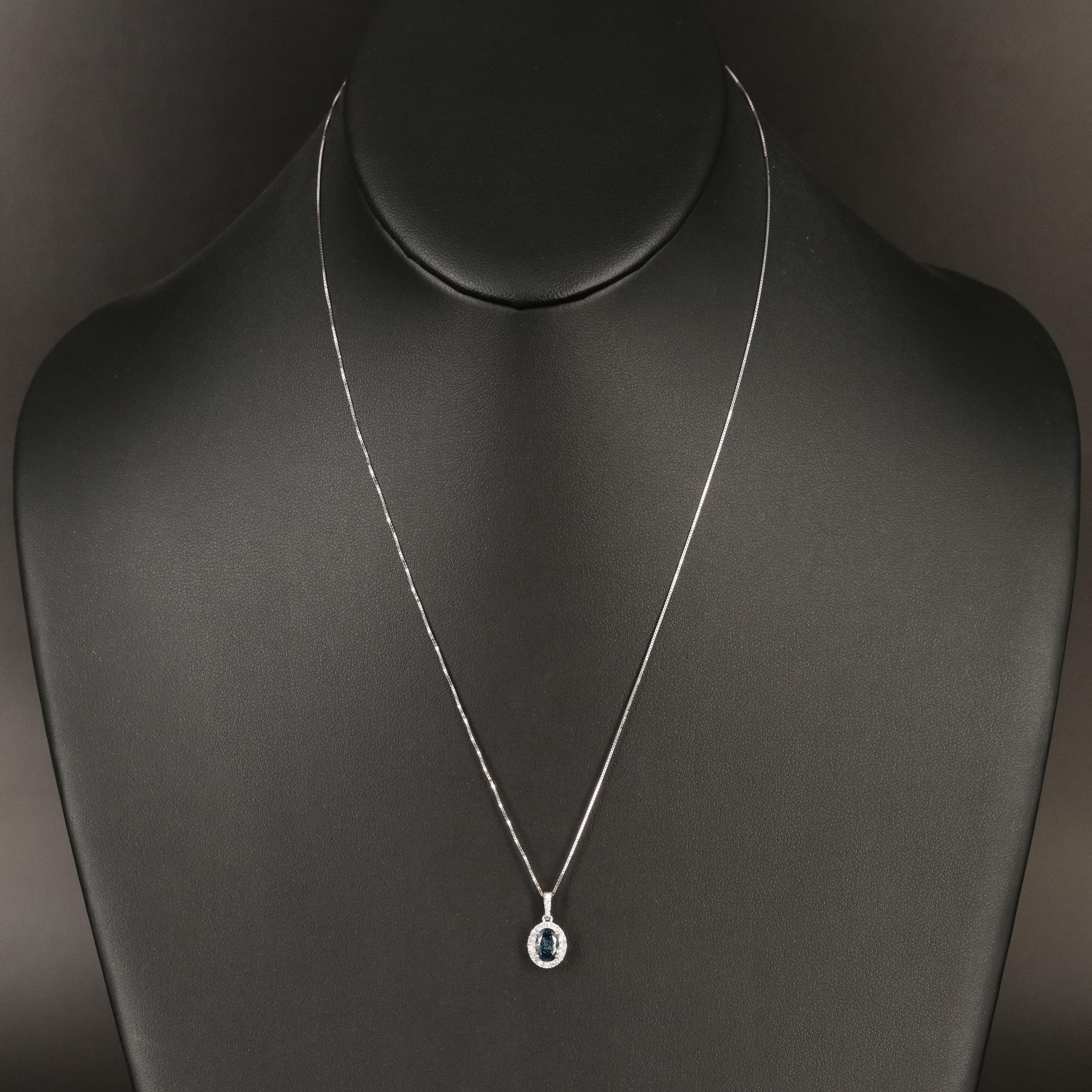 14K 0.72 CTW Lab Grown Diamond Halo Pendant Necklace